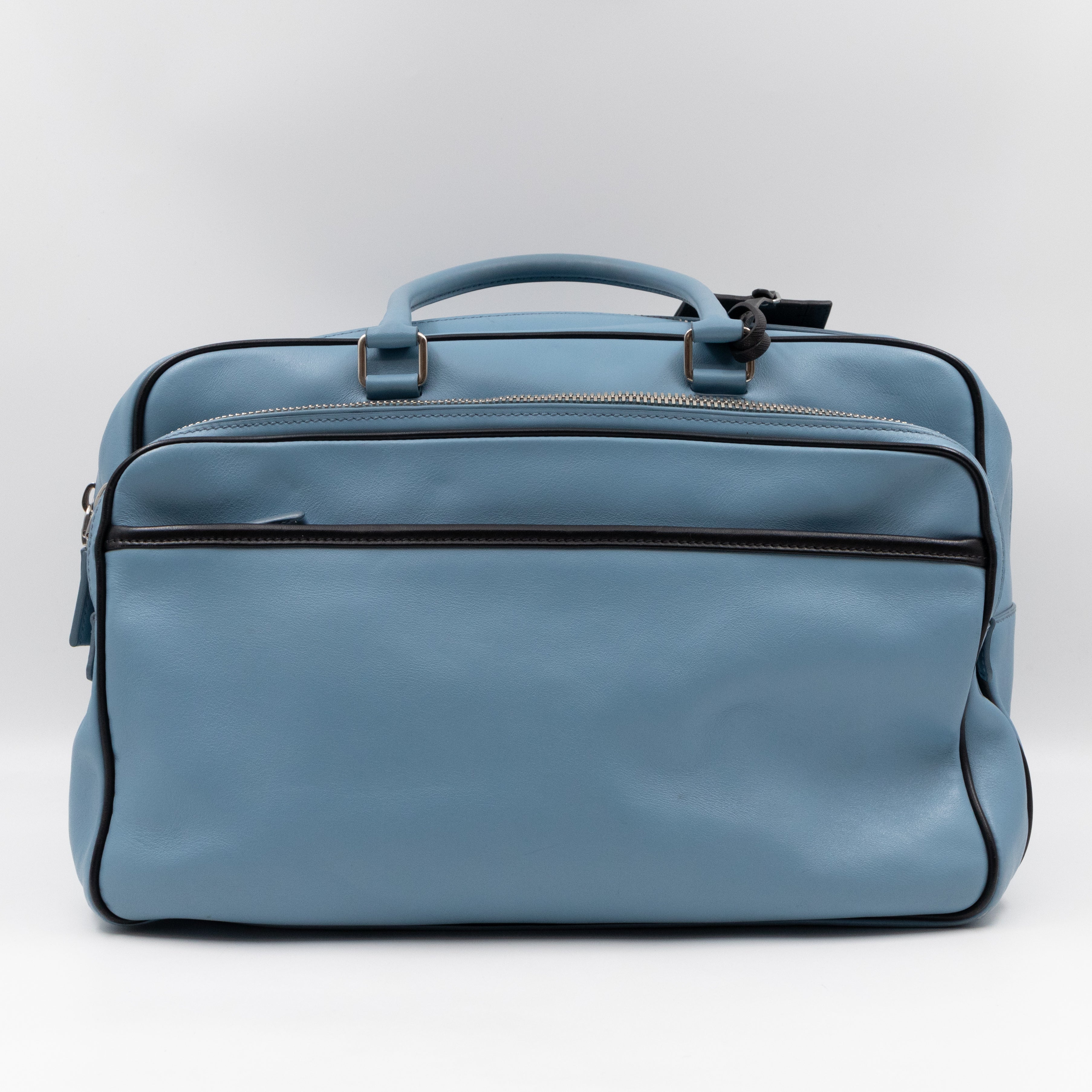 Duffle James Jean Large Blue Leather