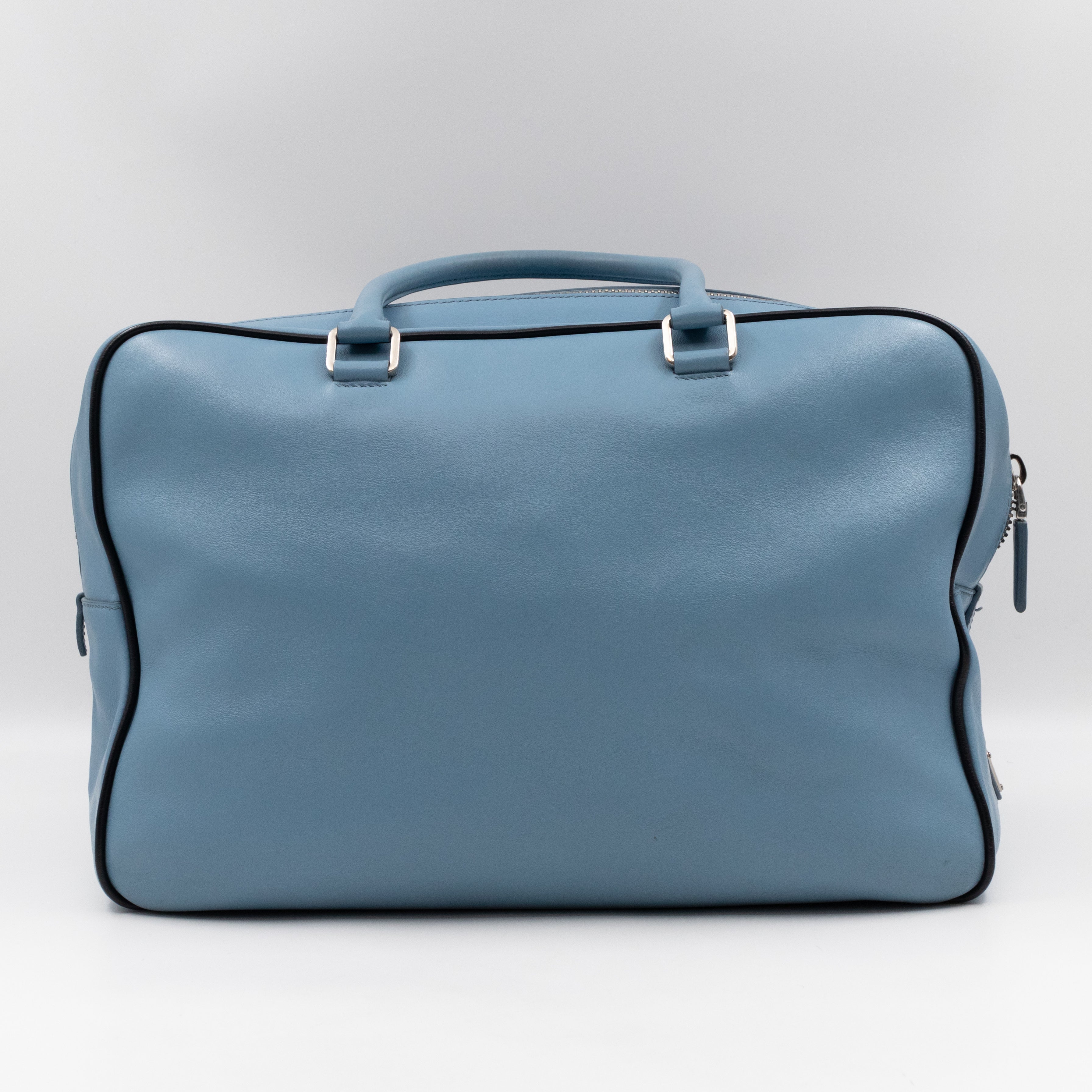 Duffle James Jean Large Blue Leather