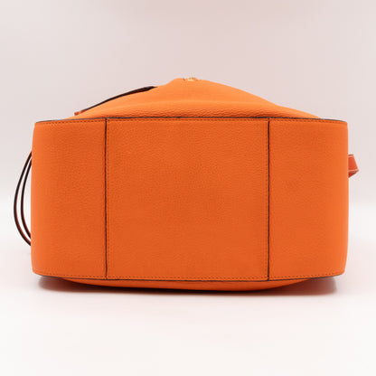 Small Hammock Bag Orange Leather