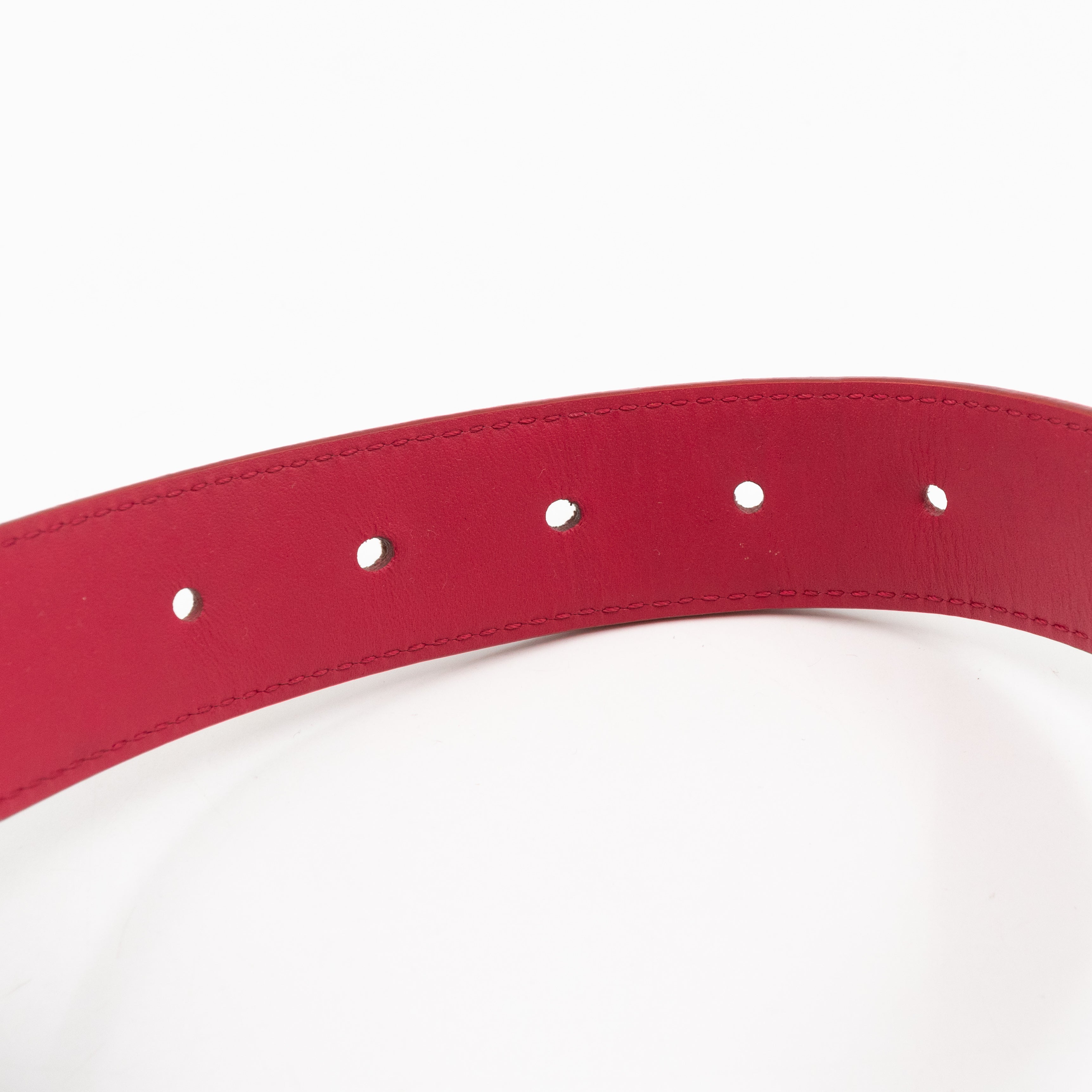 LV Cut Reversible Belt Multicolore White Belt 80/32