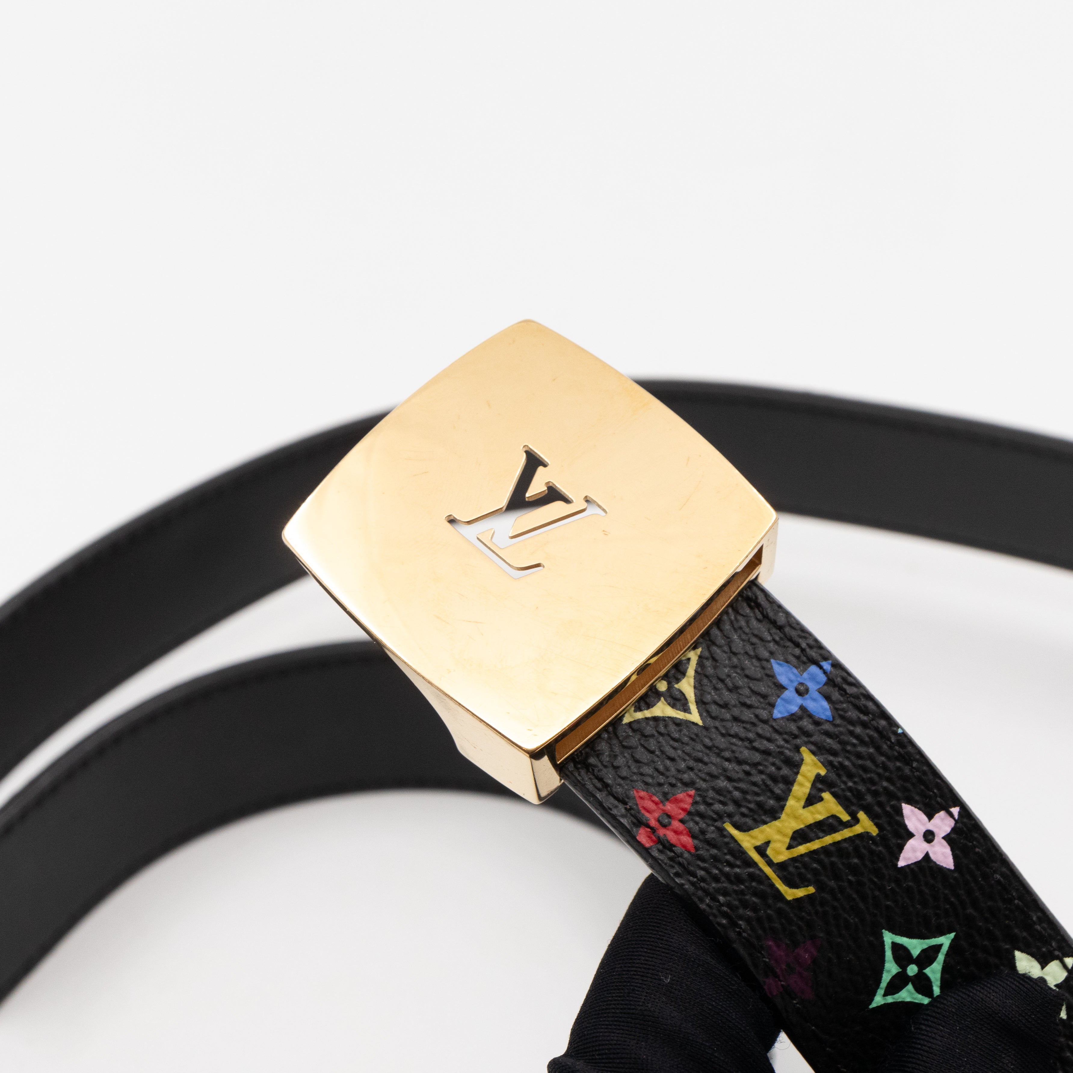 LV Cut Reversible Belt Multicolore Black Belt 85/34