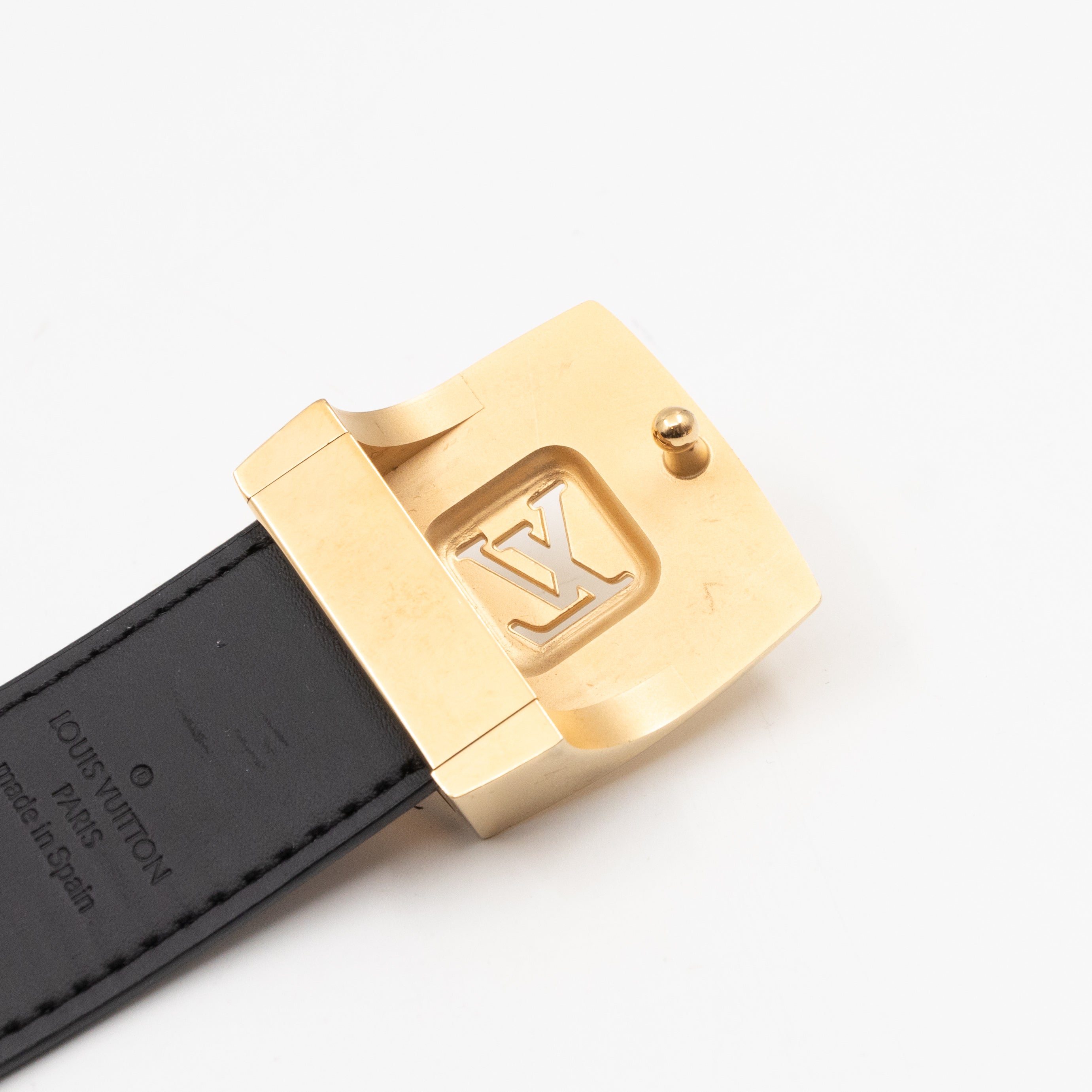 LV Cut Reversible Belt Multicolore Black Belt 85/34