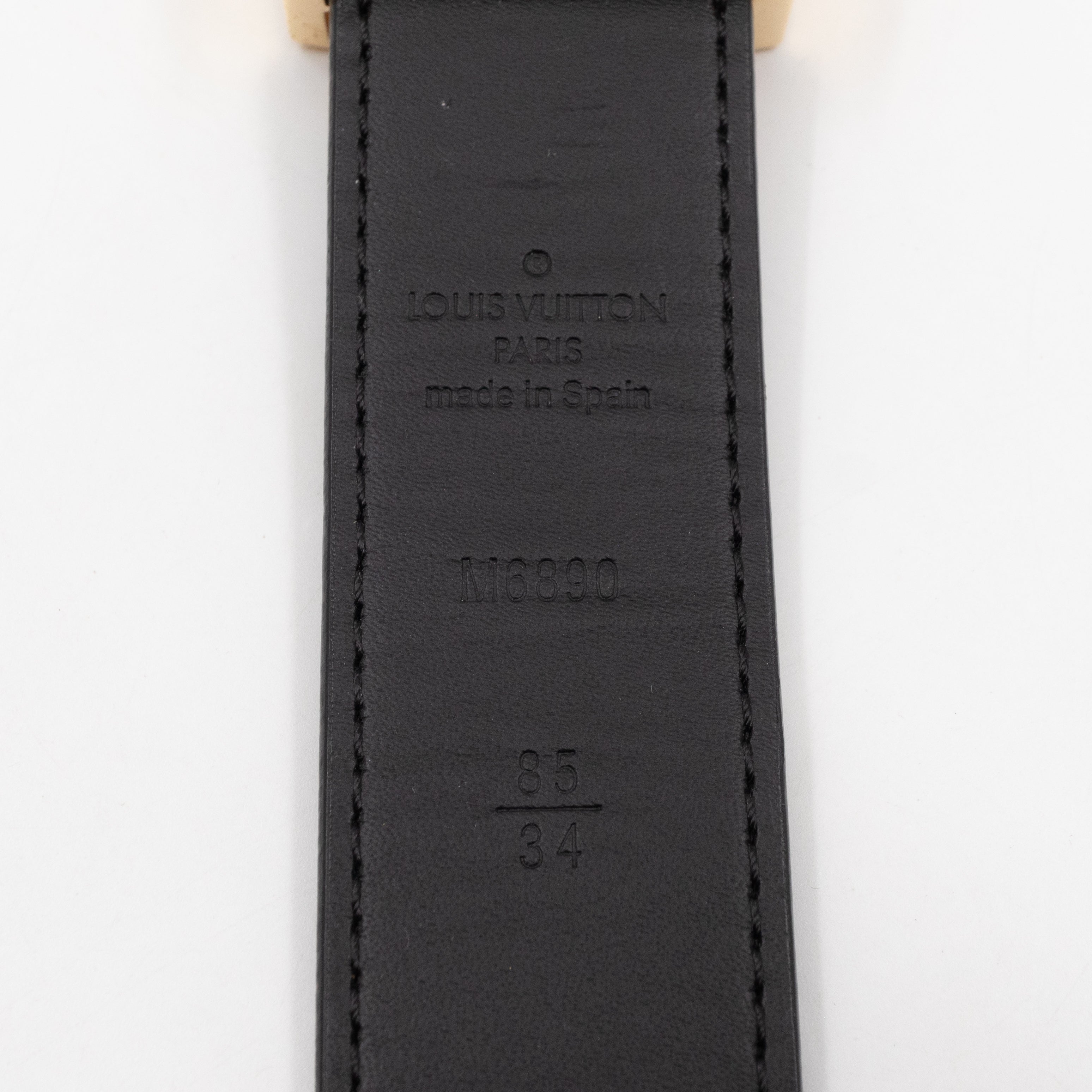 LV Cut Reversible Belt Multicolore Black Belt 85/34