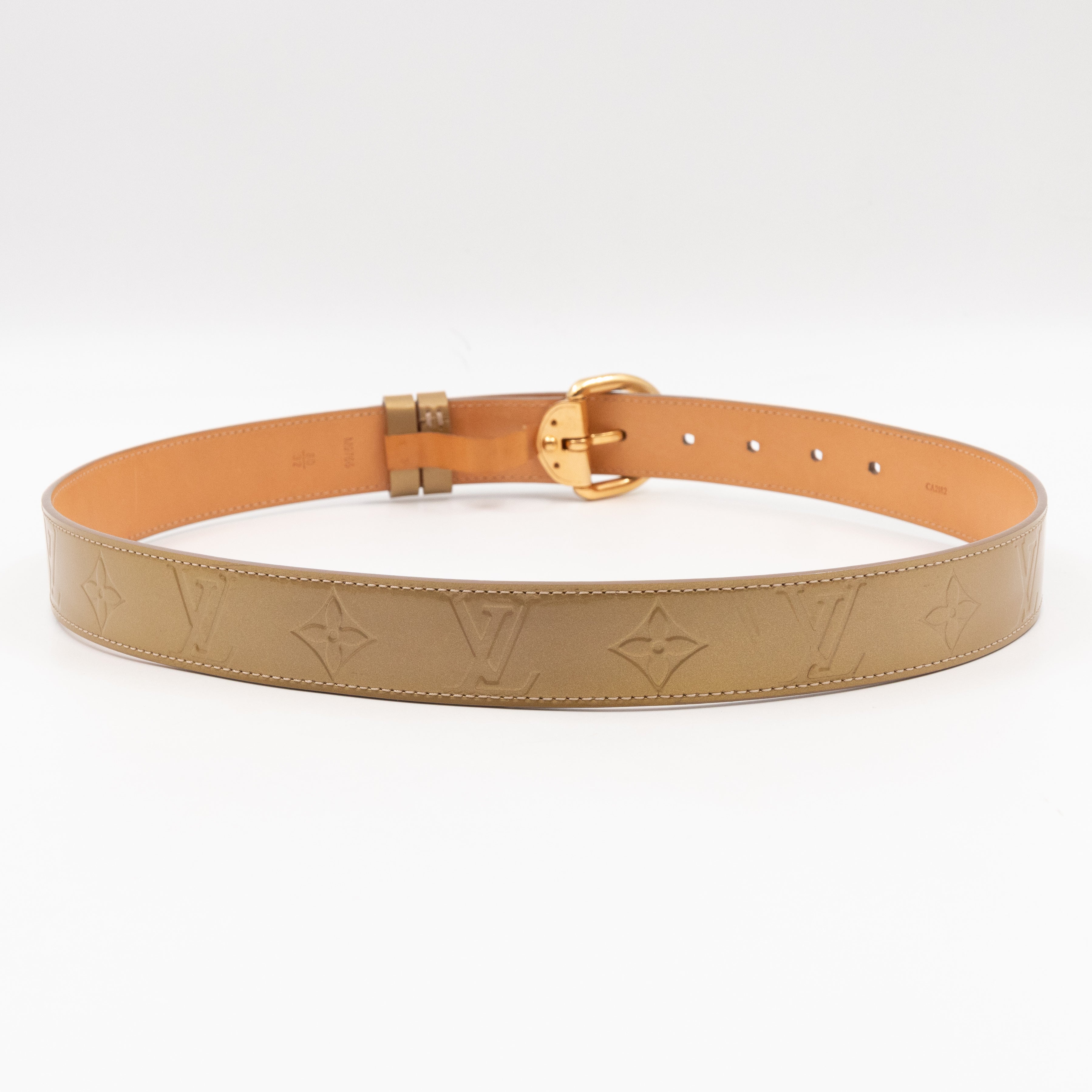 Ceinture Belt Beige Vernis 80 cm
