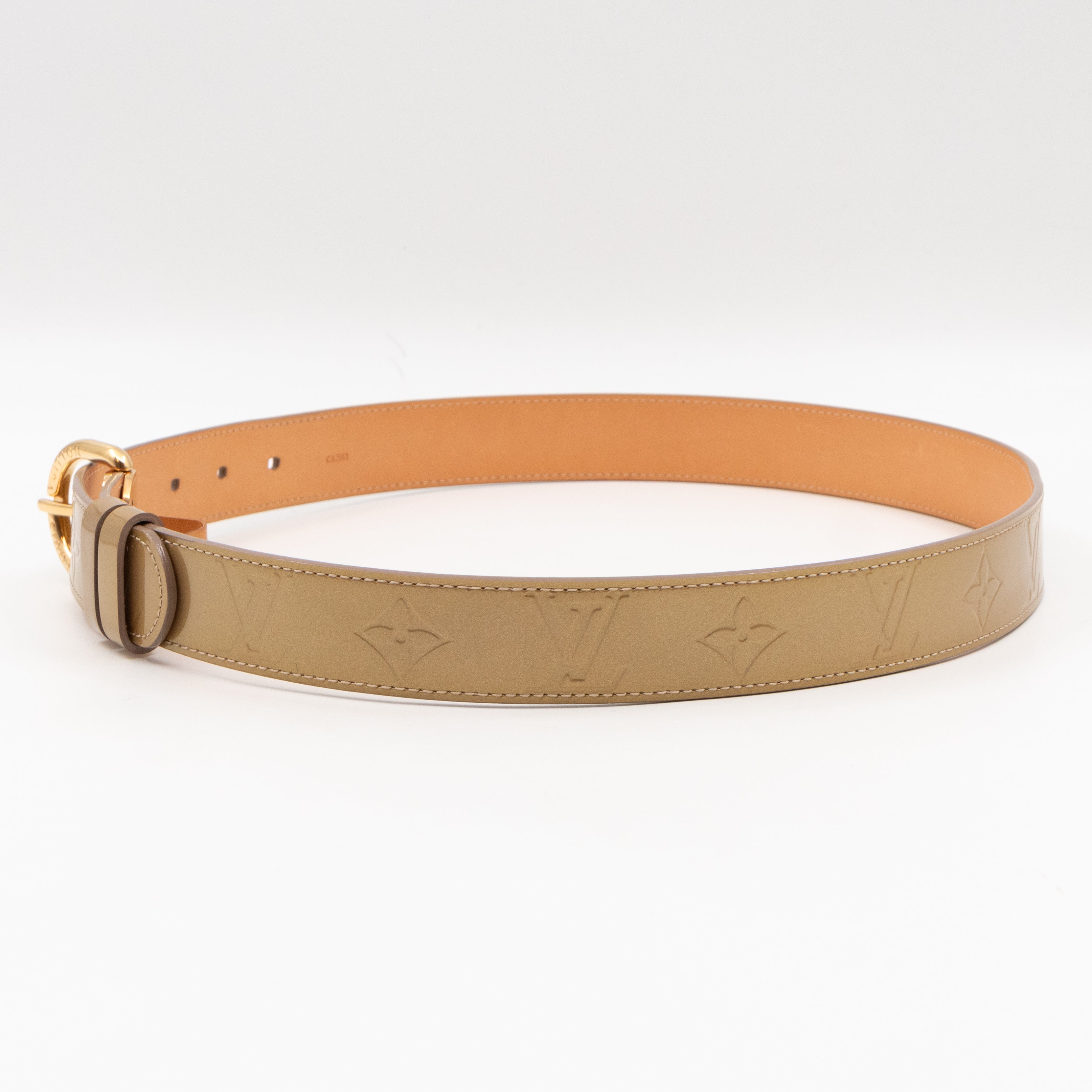 Ceinture Belt Beige Vernis 80 cm