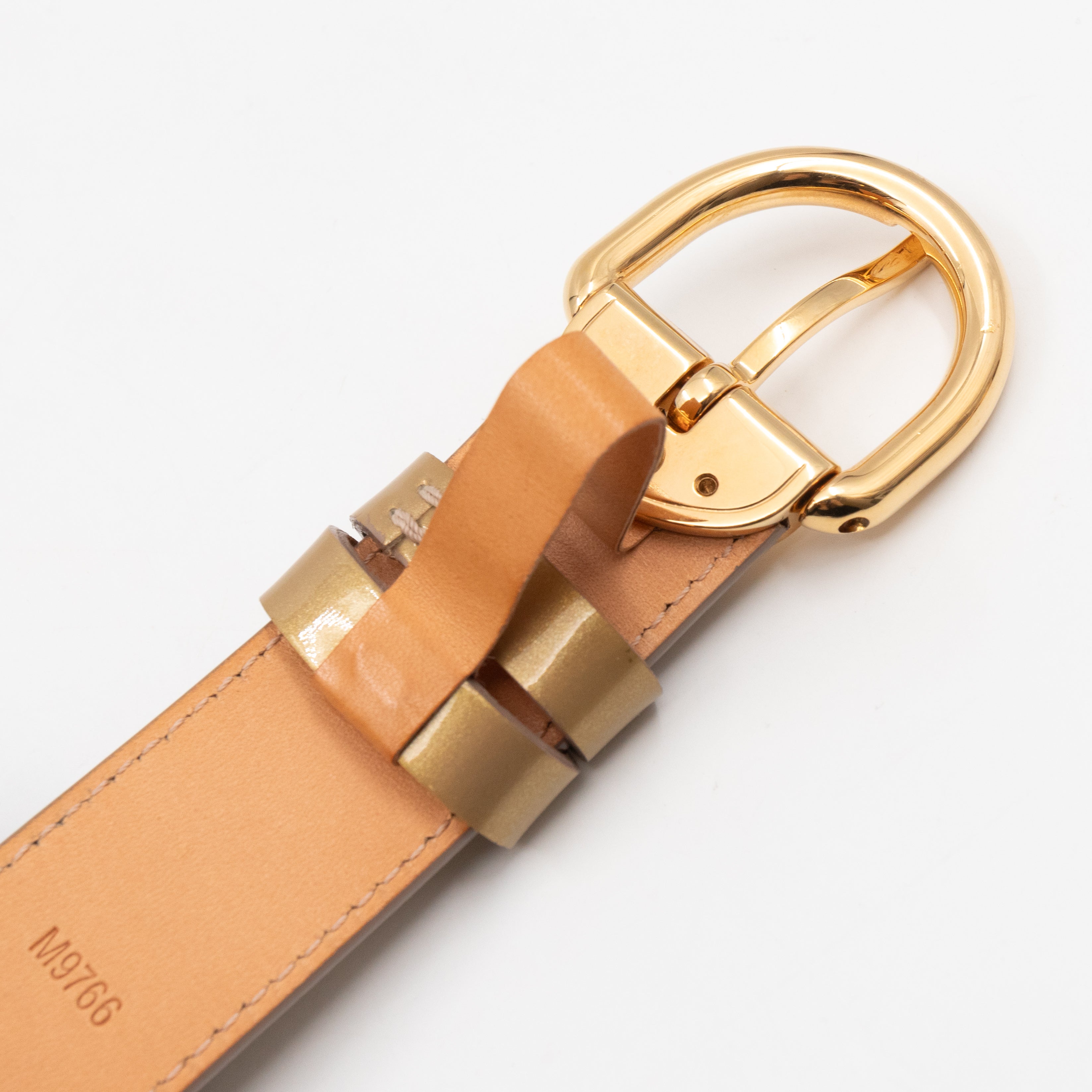 Ceinture Belt Beige Vernis 80 cm