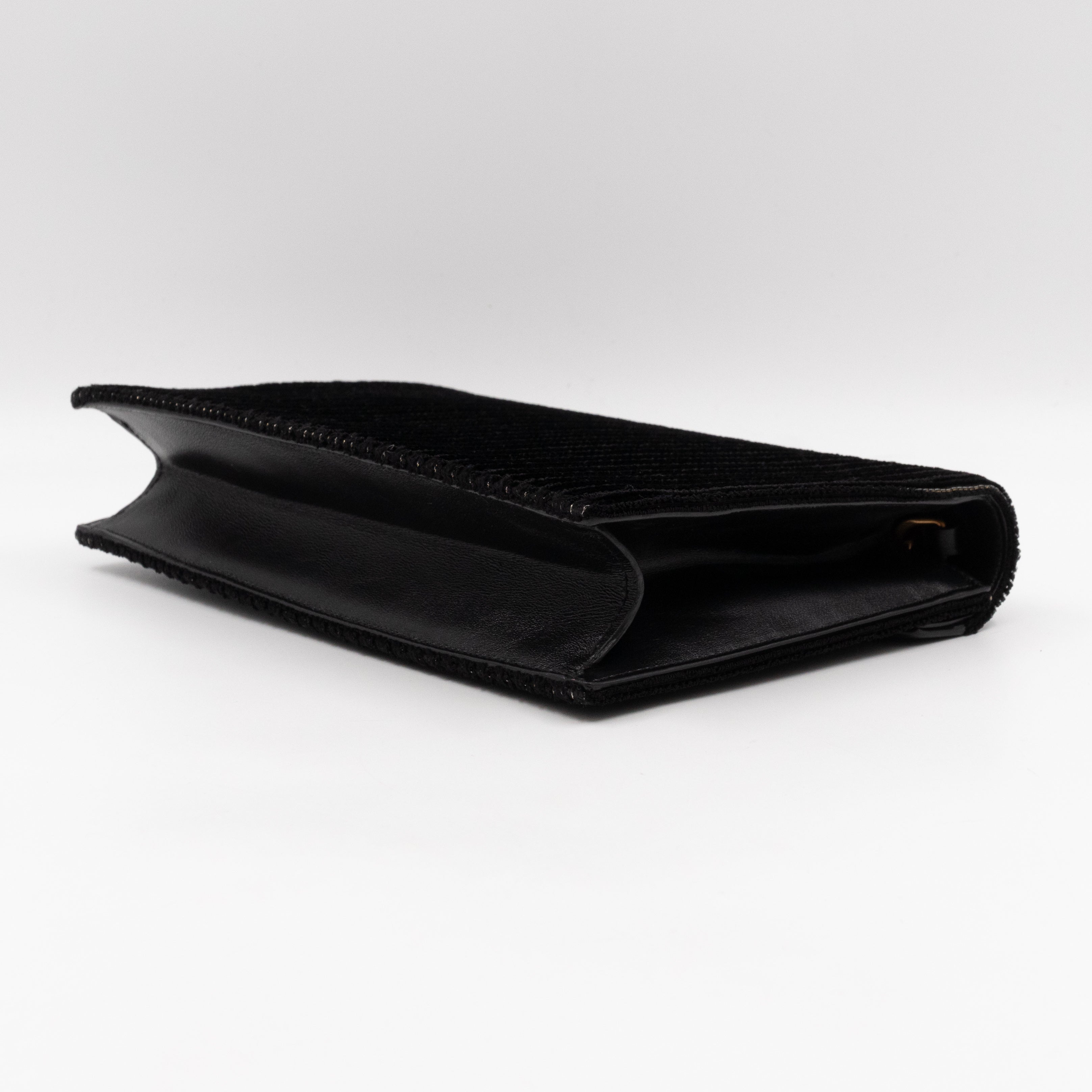 Le Sept Monogram Envelope Crossbody Black Velvet