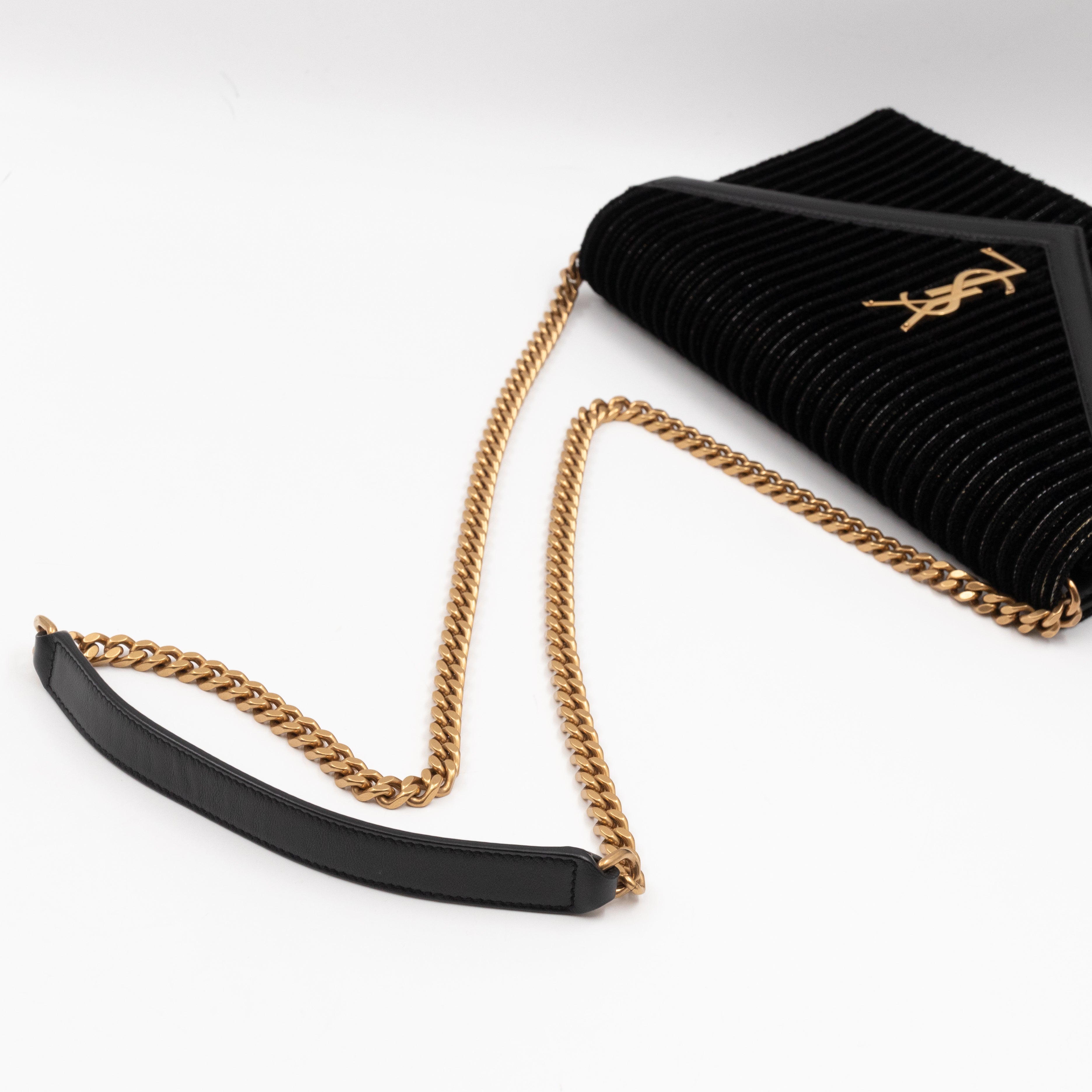 Le Sept Monogram Envelope Crossbody Black Velvet