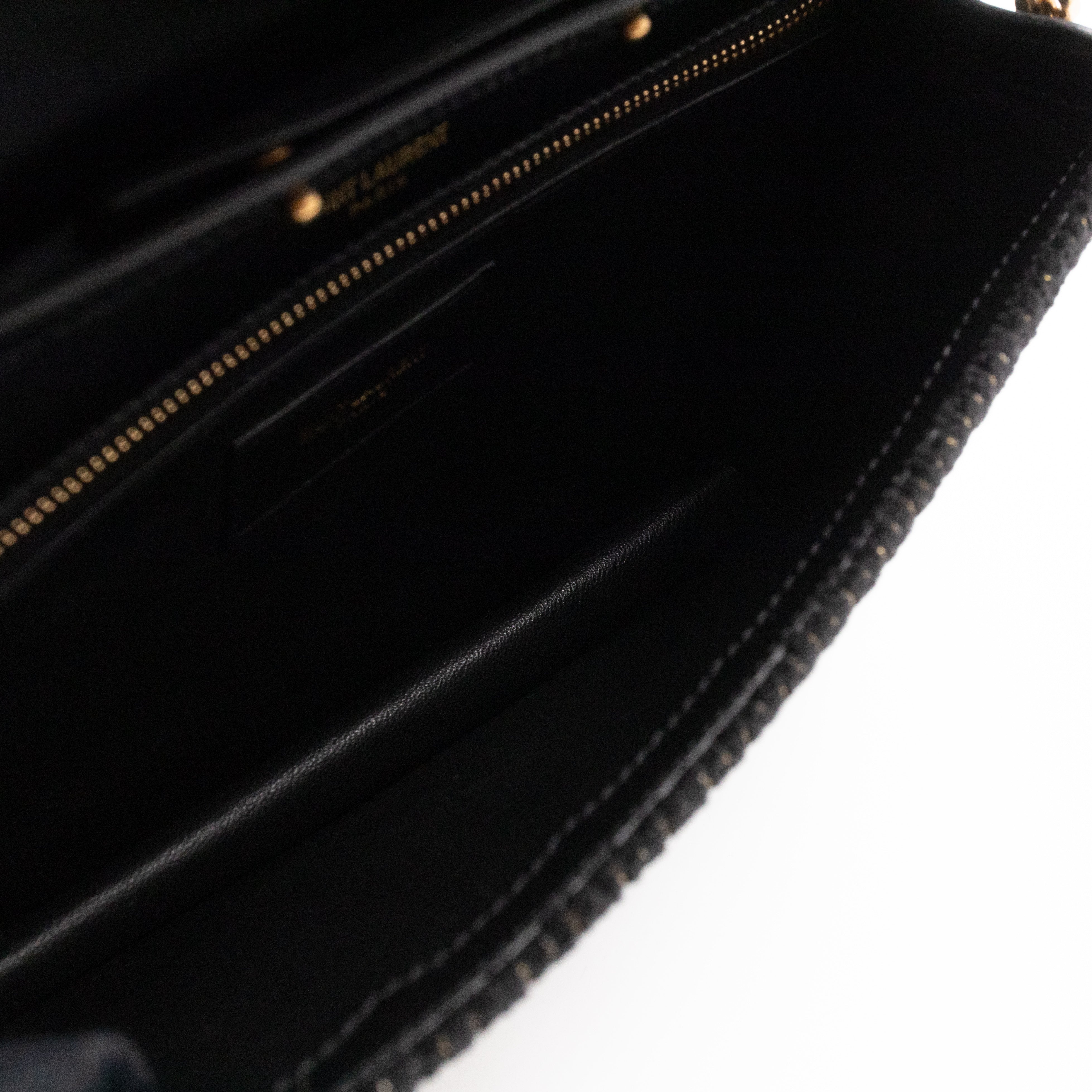 Le Sept Monogram Envelope Crossbody Black Velvet