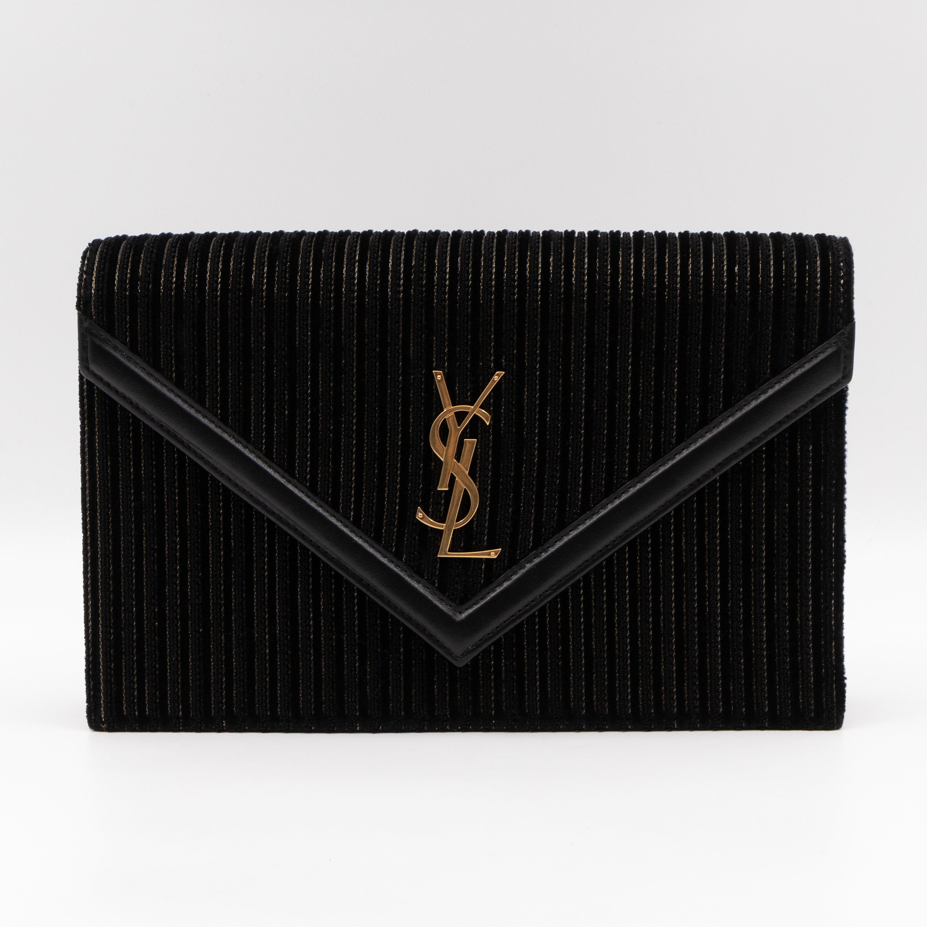 Le Sept Monogram Envelope Crossbody Black Velvet