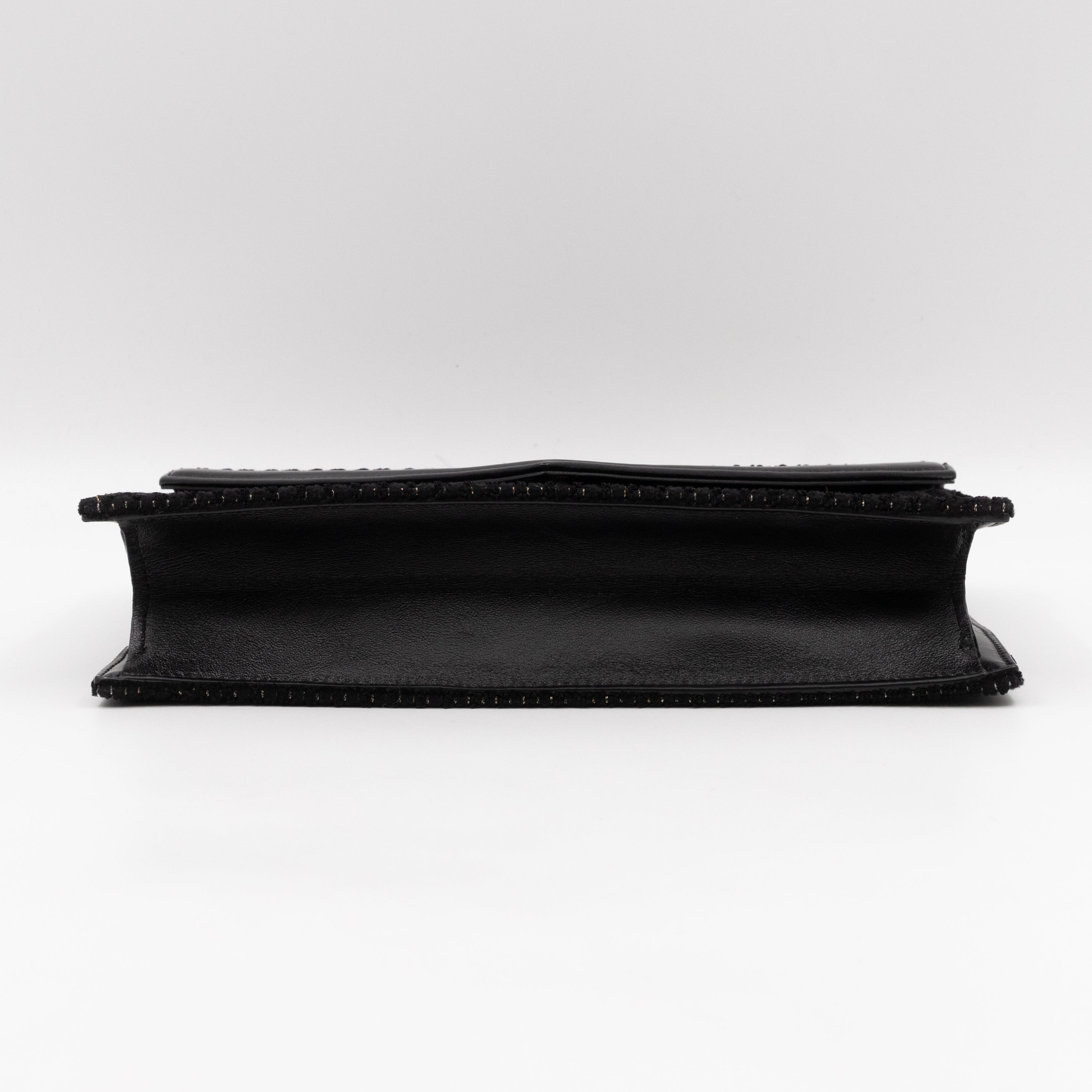 Le Sept Monogram Envelope Crossbody Black Velvet