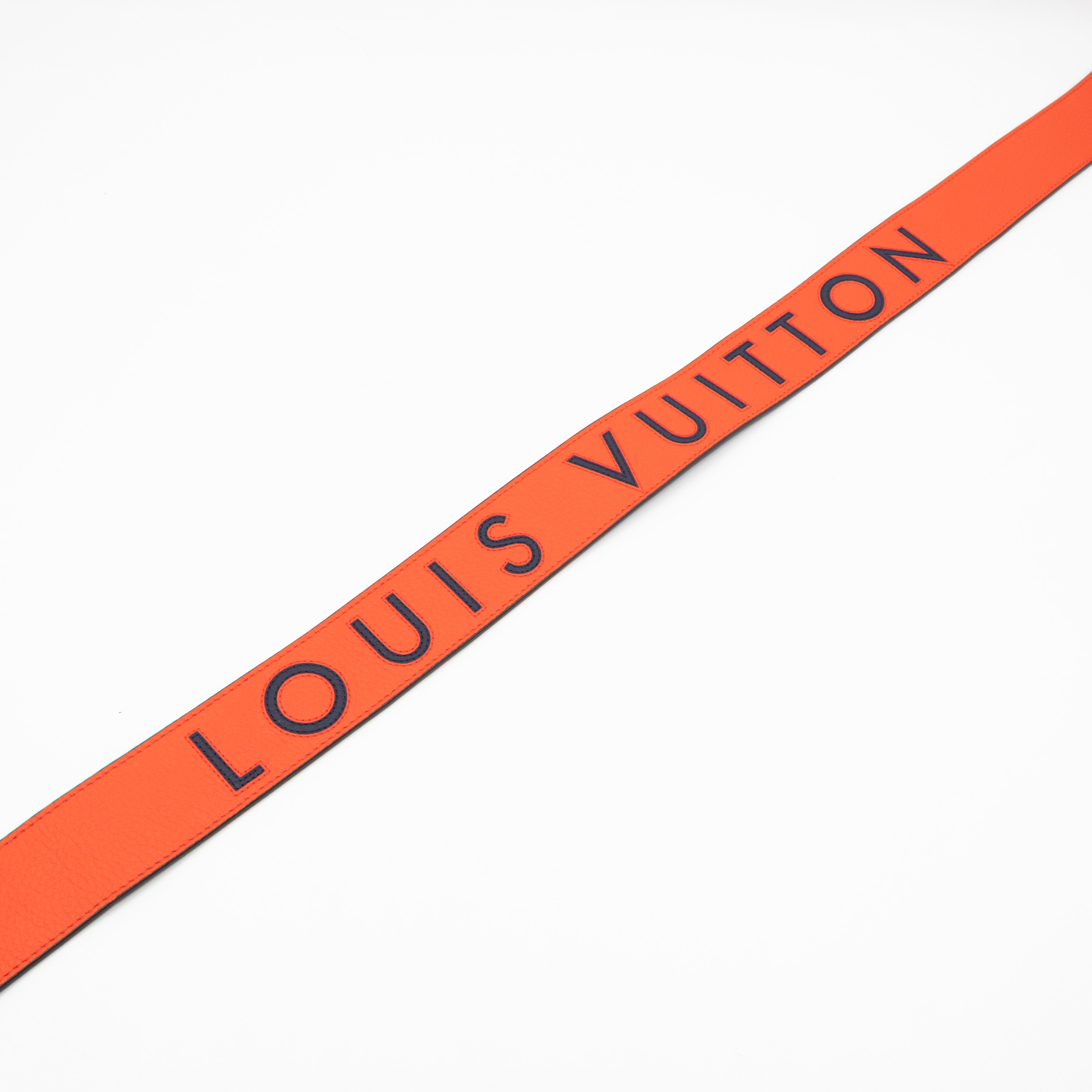 Wide Bandouliere Sunrise & Navy Leather
