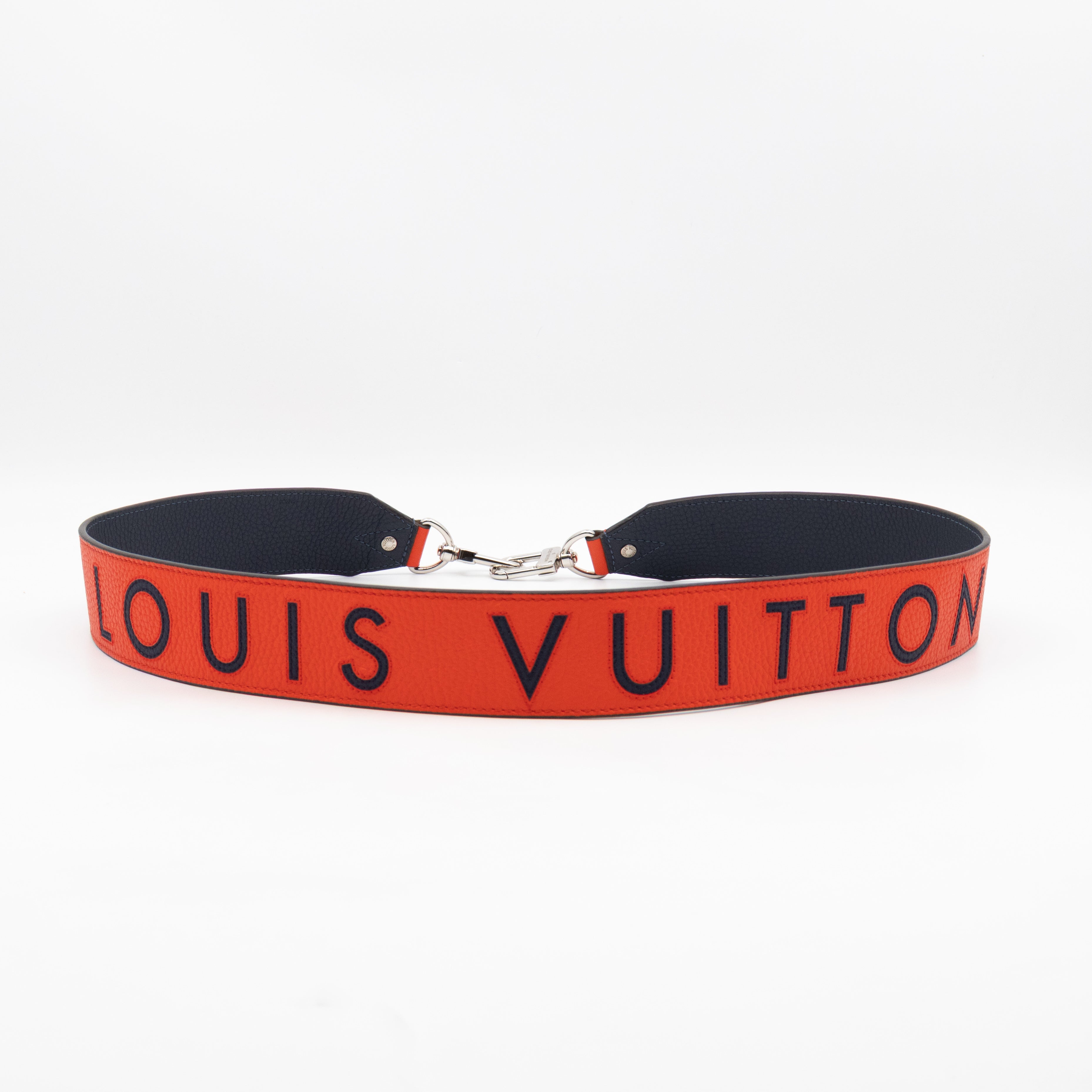 Wide Bandouliere Sunrise & Navy Leather