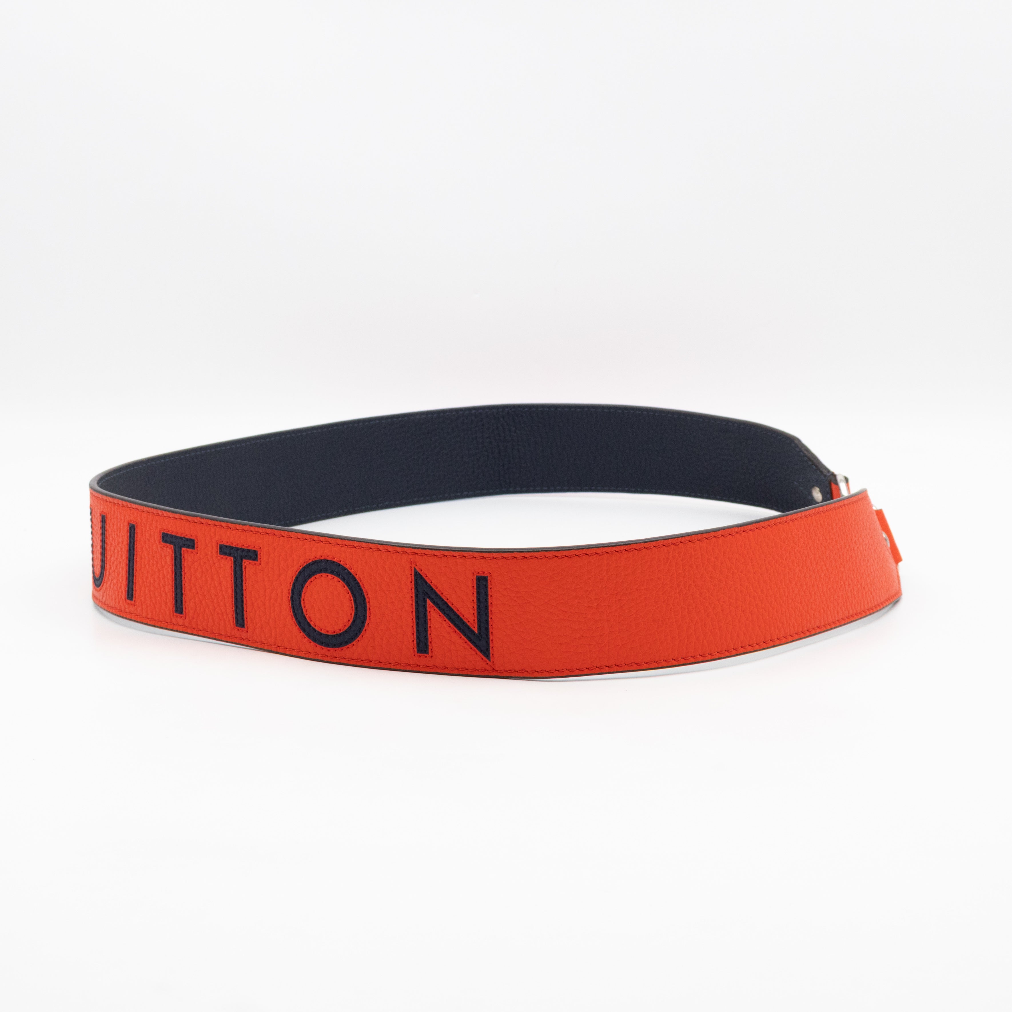 Wide Bandouliere Sunrise & Navy Leather