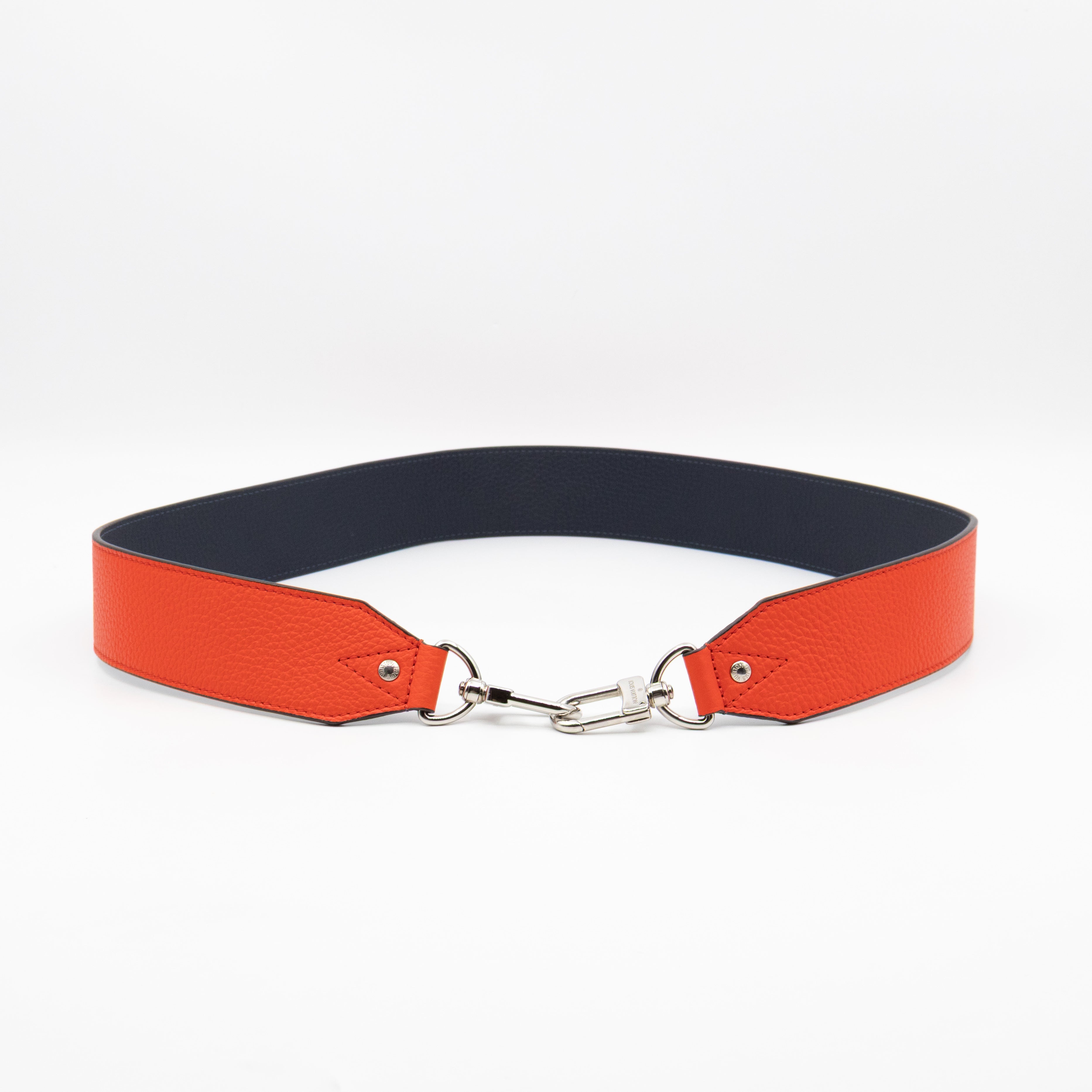 Wide Bandouliere Sunrise & Navy Leather