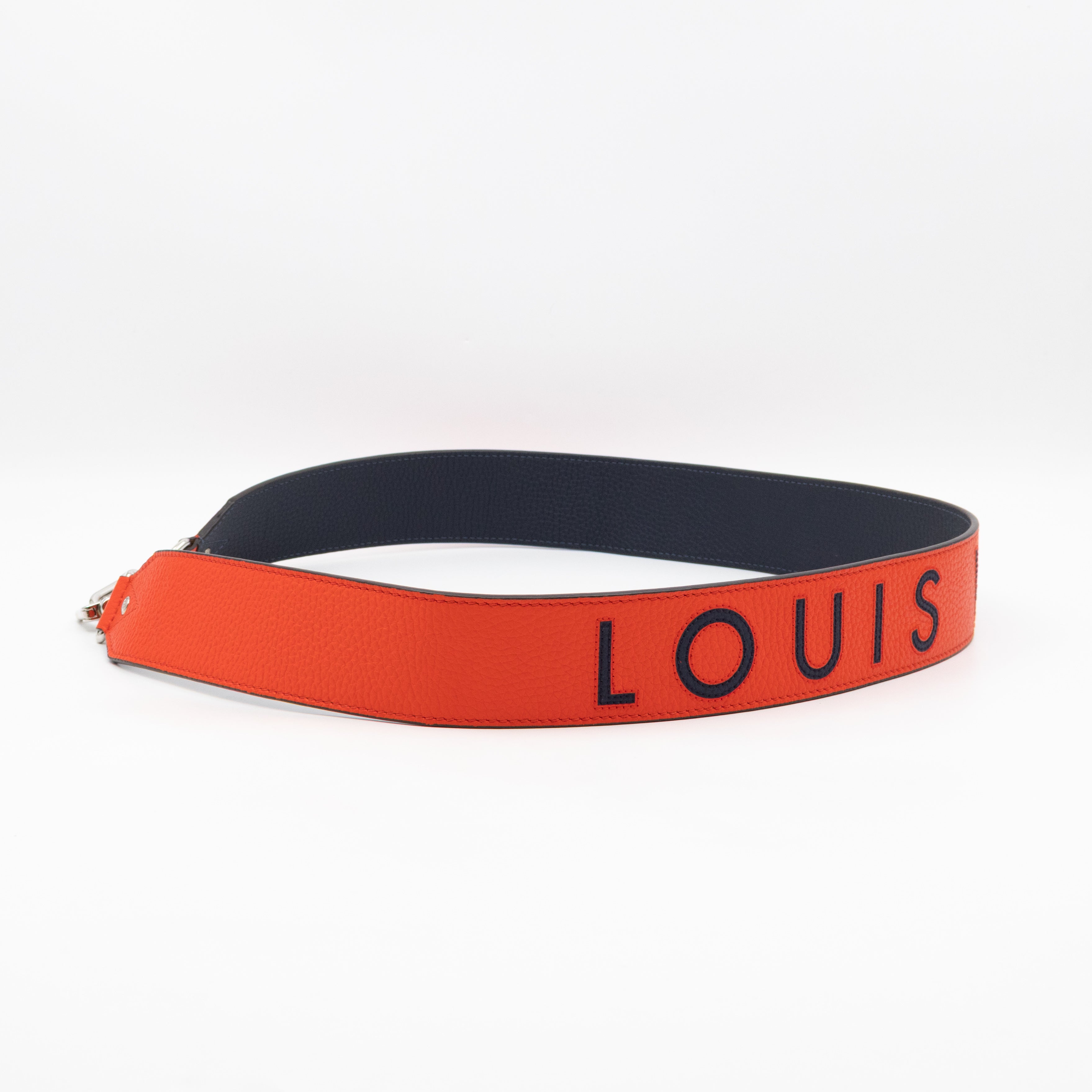 Wide Bandouliere Sunrise & Navy Leather
