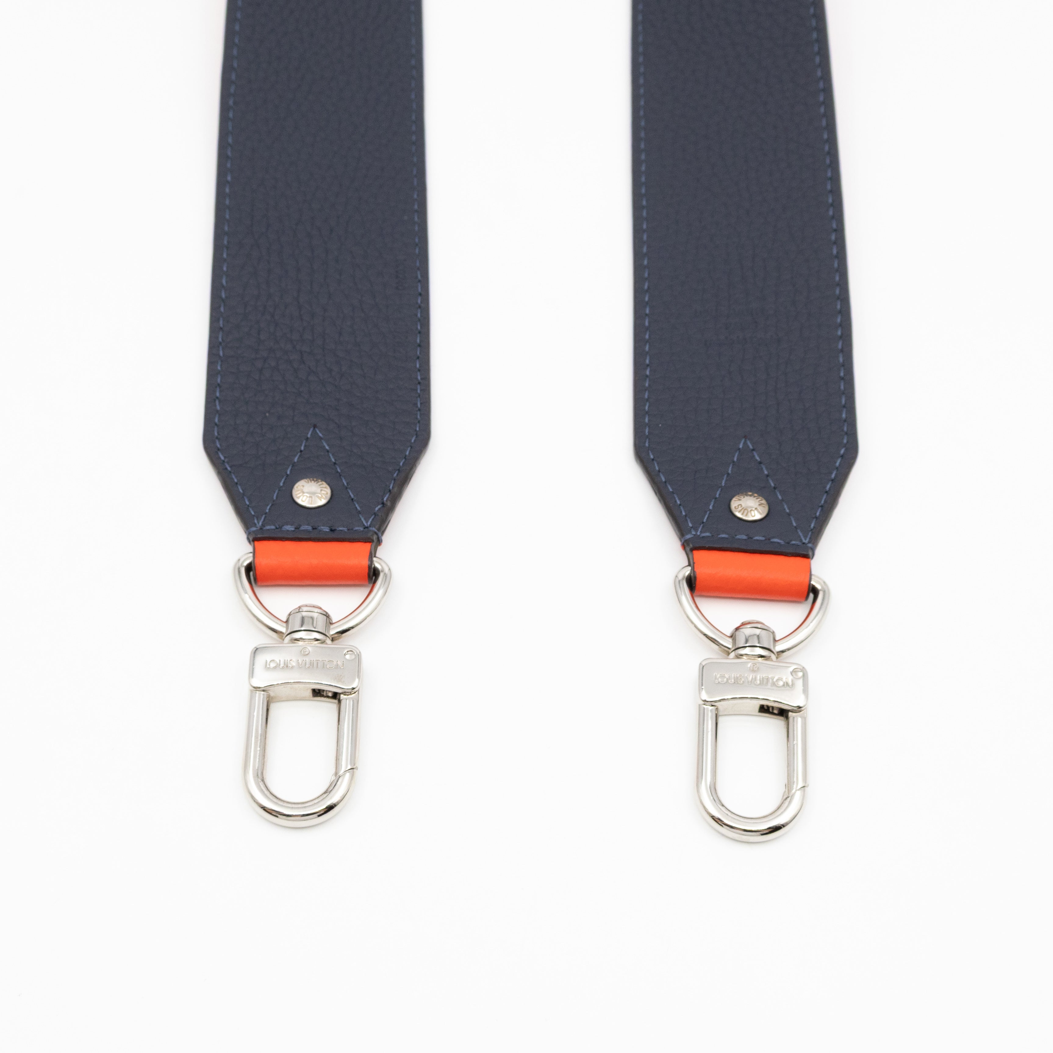 Wide Bandouliere Sunrise & Navy Leather