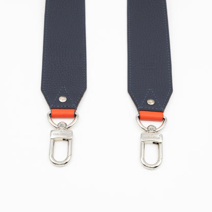 Wide Bandouliere Sunrise & Navy Leather