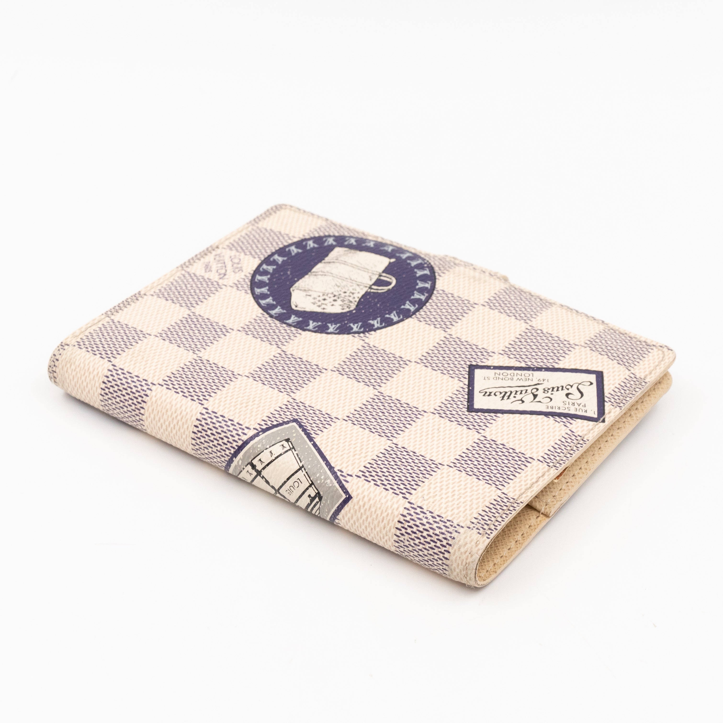 Small Ring Agenda Cover Trunks Damier Azur