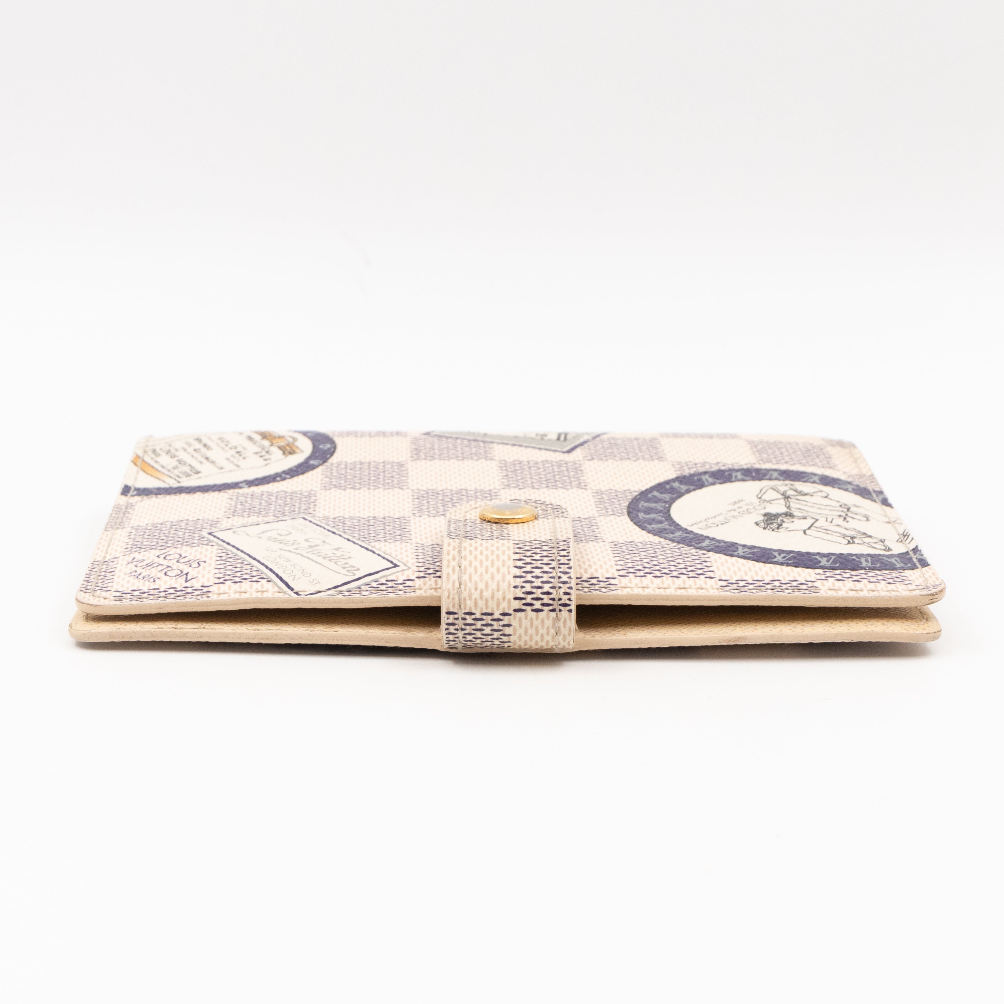 Small Ring Agenda Cover Trunks Damier Azur
