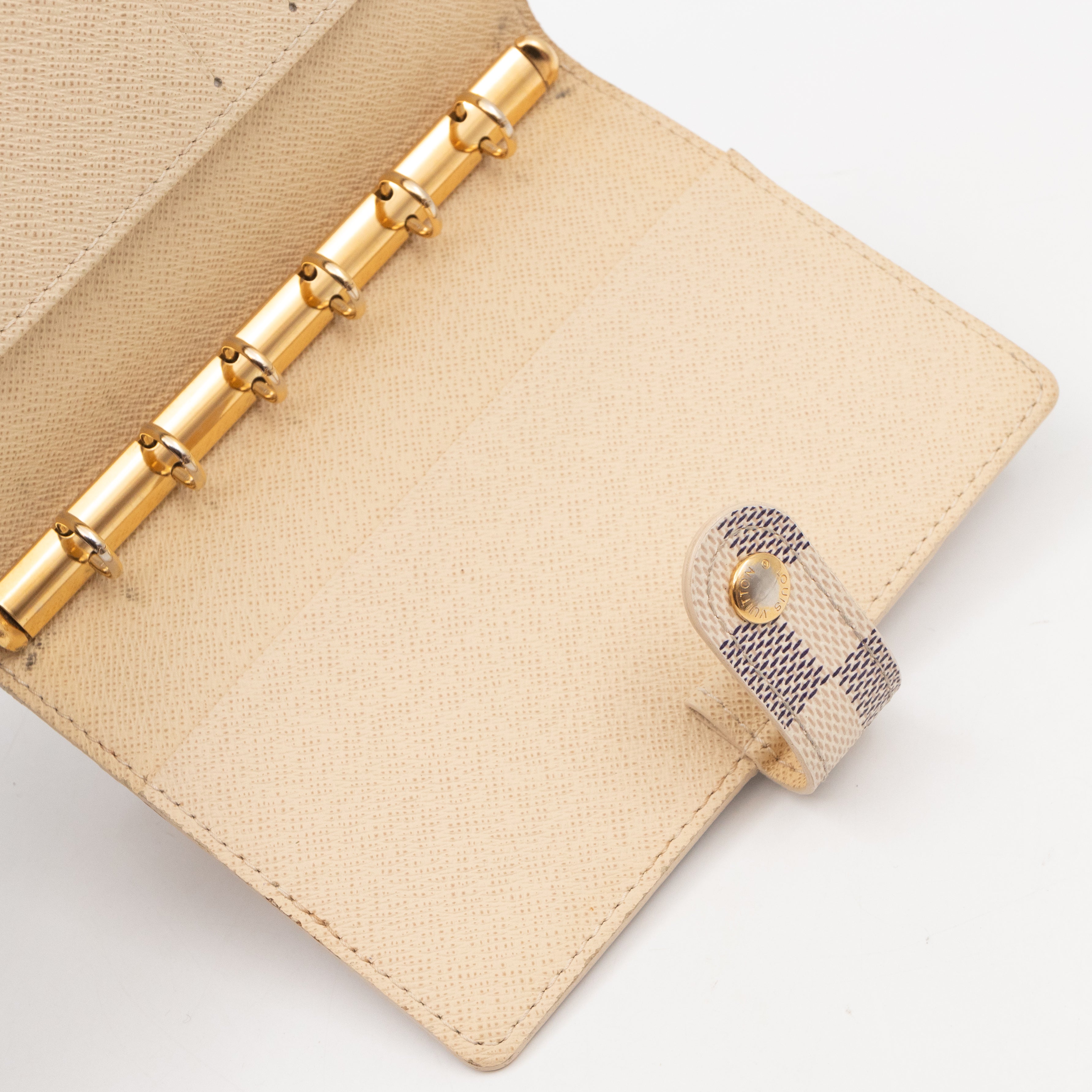 Small Ring Agenda Cover Trunks Damier Azur