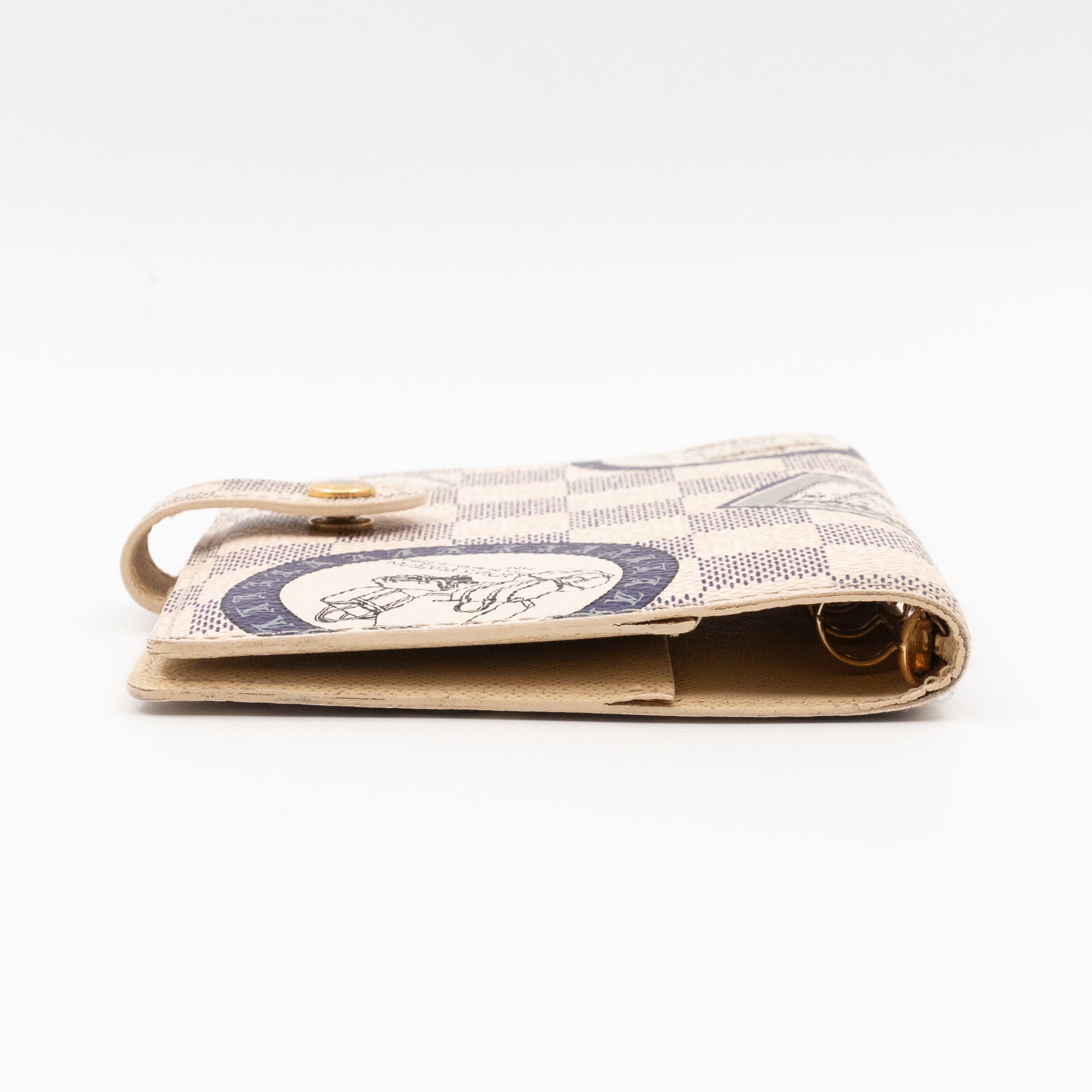 Small Ring Agenda Cover Trunks Damier Azur