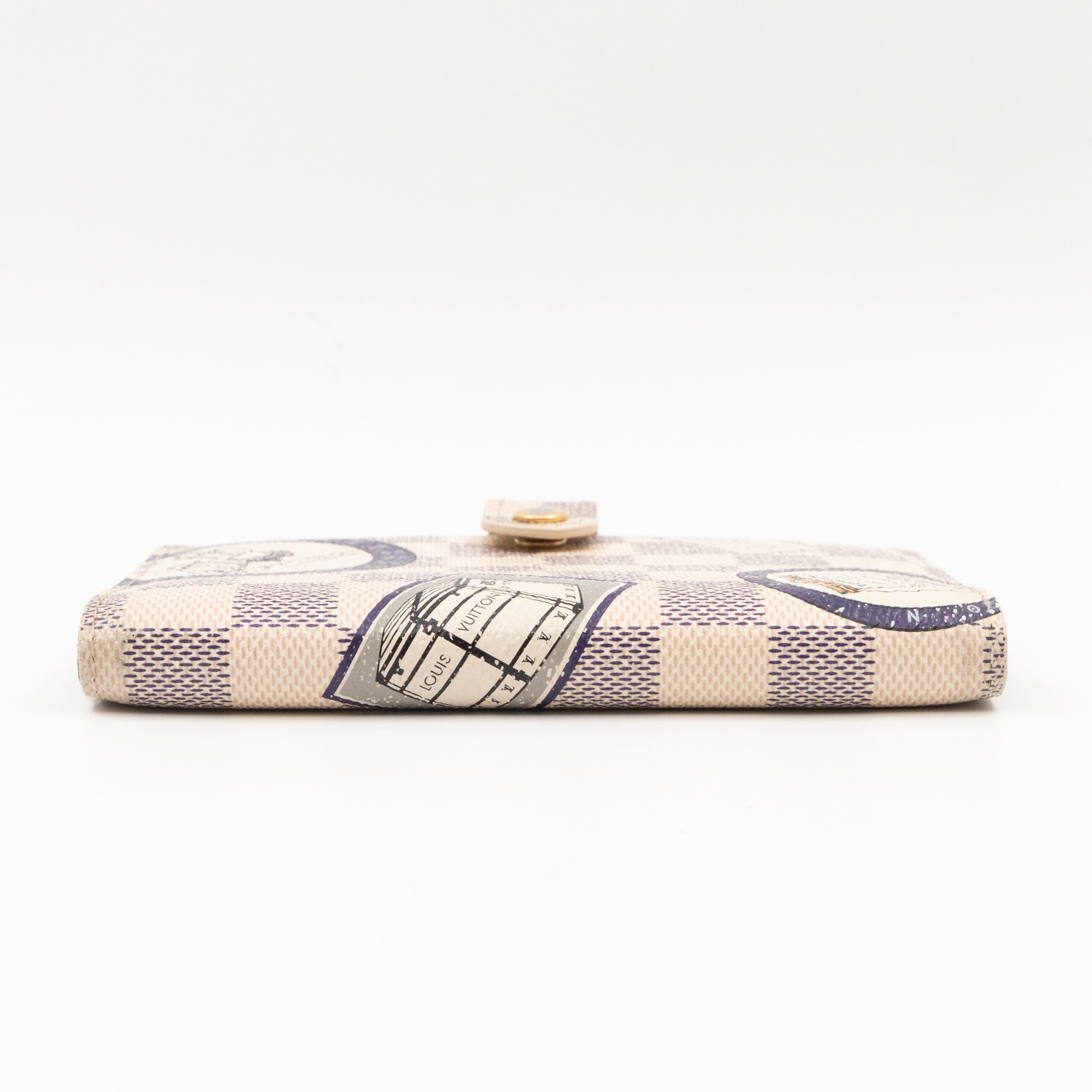 Small Ring Agenda Cover Trunks Damier Azur