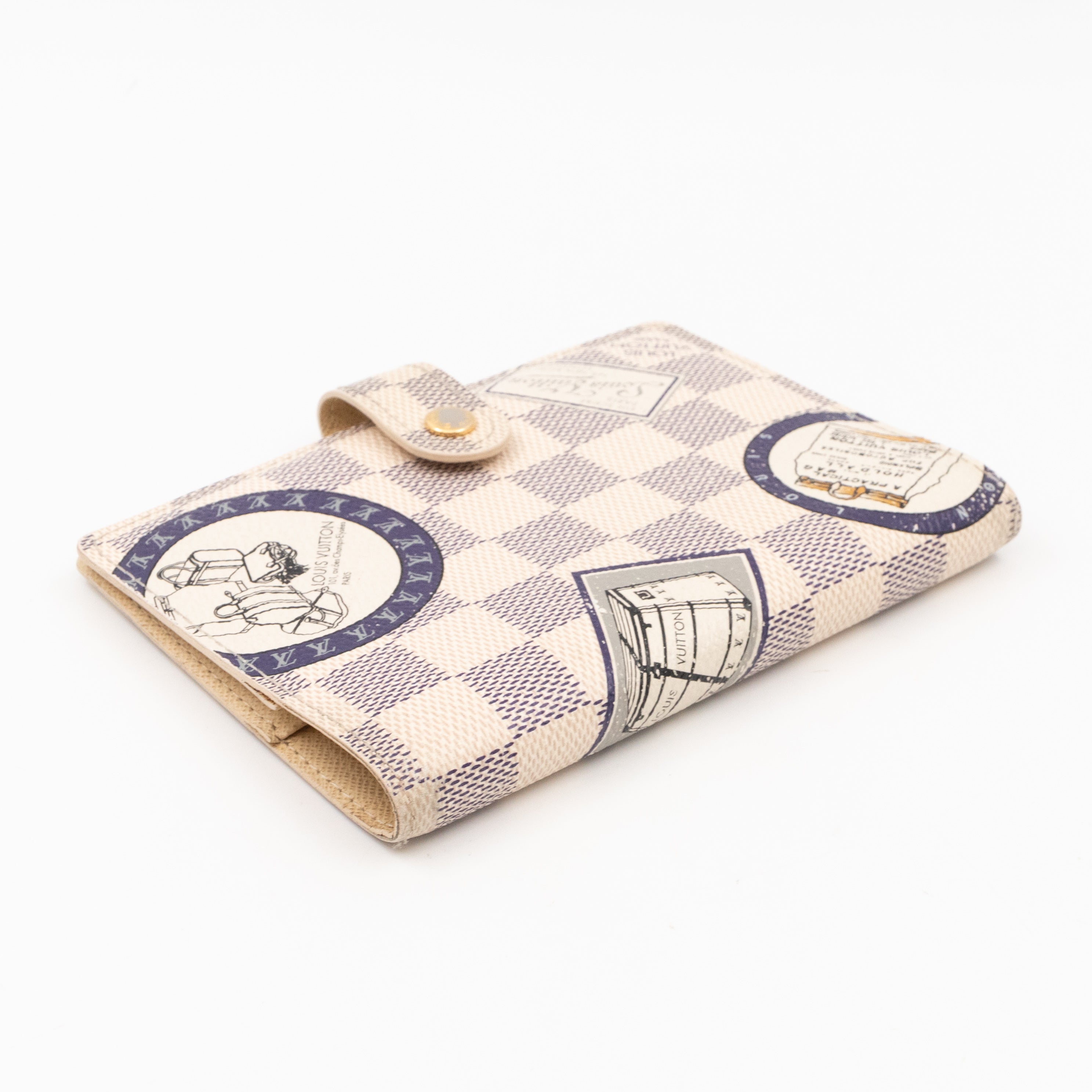Small Ring Agenda Cover Trunks Damier Azur