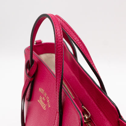 Swing Mini Pink Leather Crossbody Bag