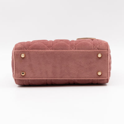 Lady Dior Mini Blush Pink Velvet