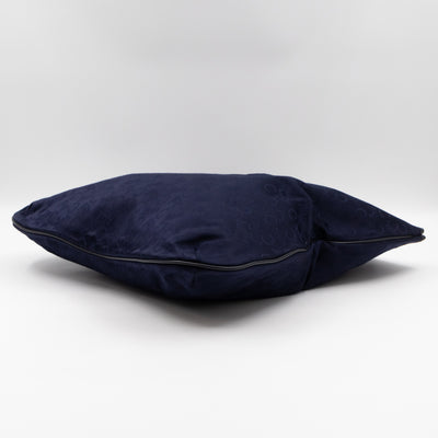 Vintage Noevir Fold over Large Tote Clutch Navy Canvas