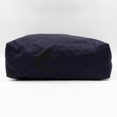 Large Tote Navy Guccissima Nylon