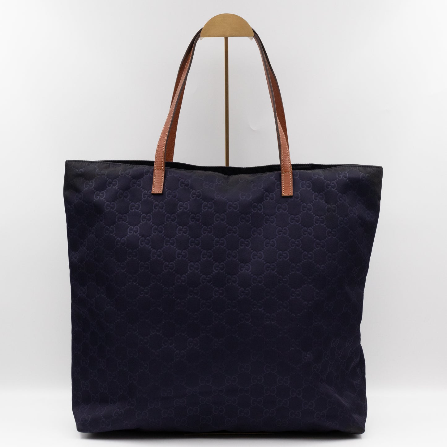 Large Tote Navy Guccissima Nylon