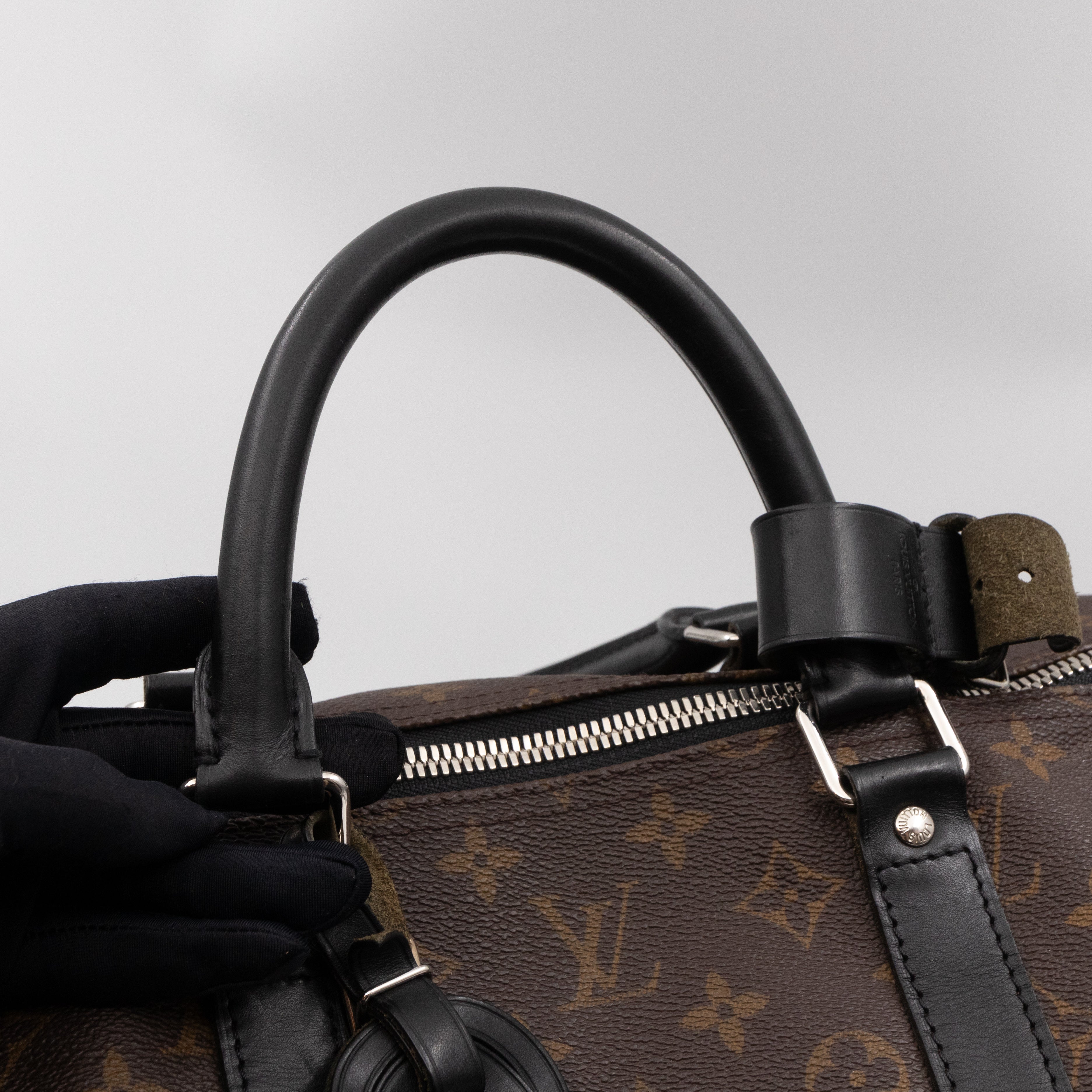 Keepall 55 Bandouliere Monogram Macassar
