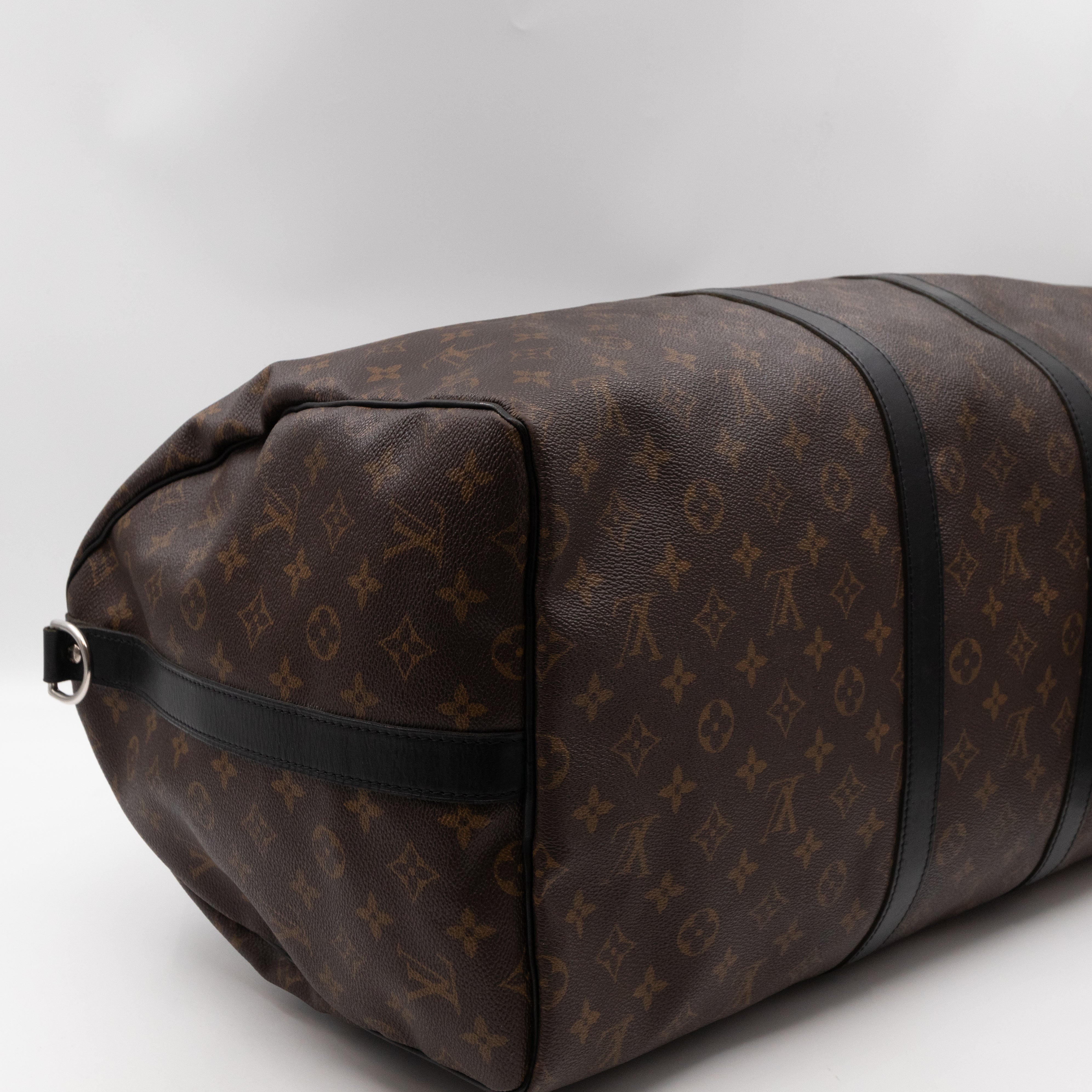 Keepall 55 Bandouliere Monogram Macassar