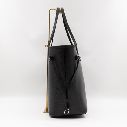 Neverfull MM Black Epi Leather with Pochette