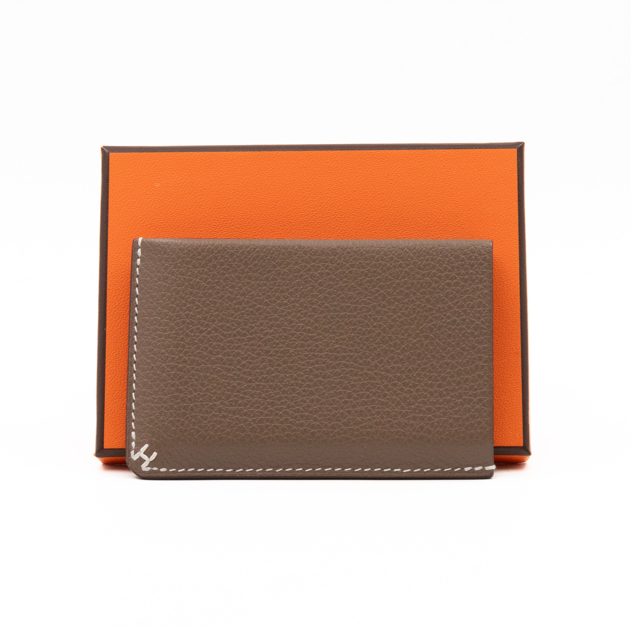 H Sellier Card Holder Etoupe