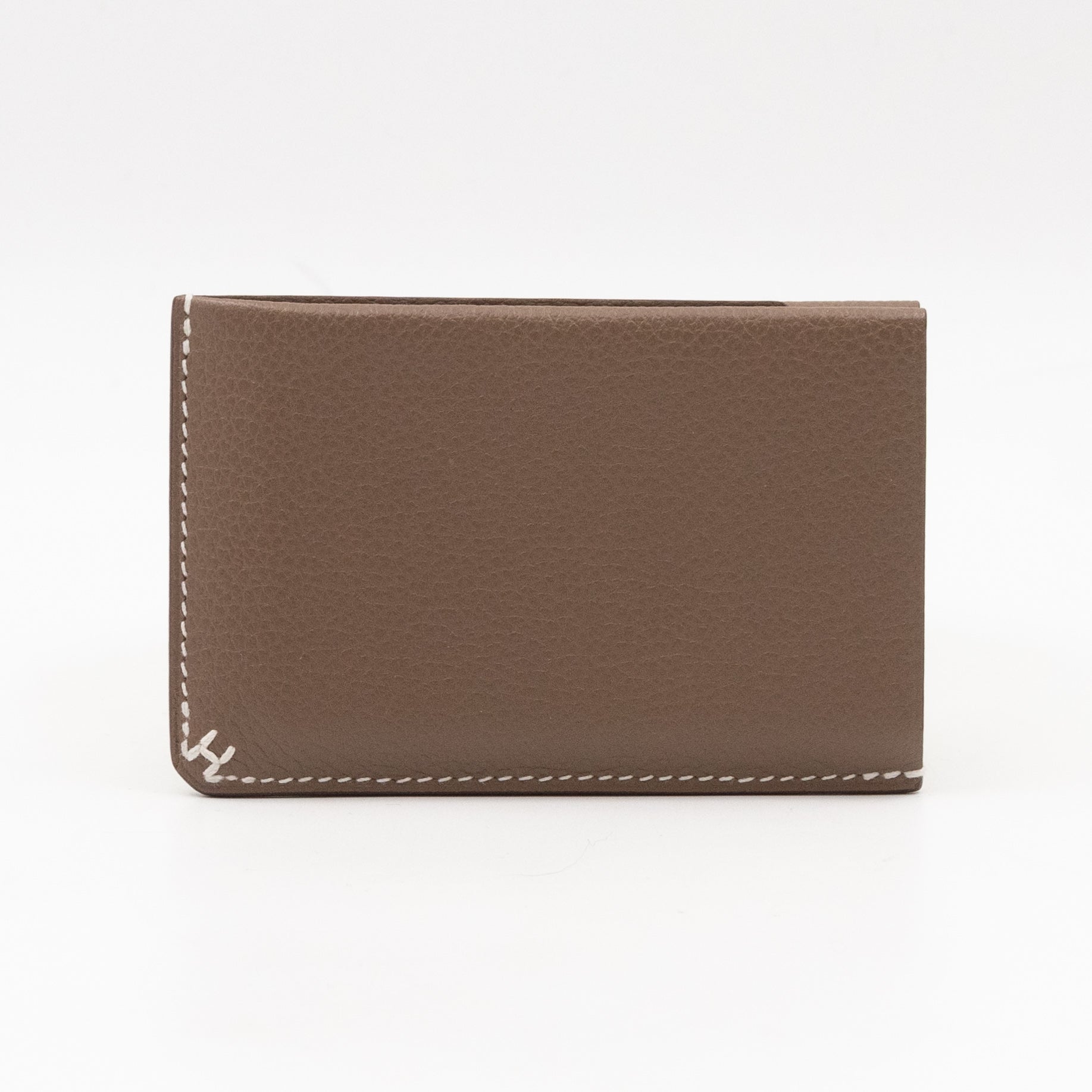 H Sellier Card Holder Etoupe