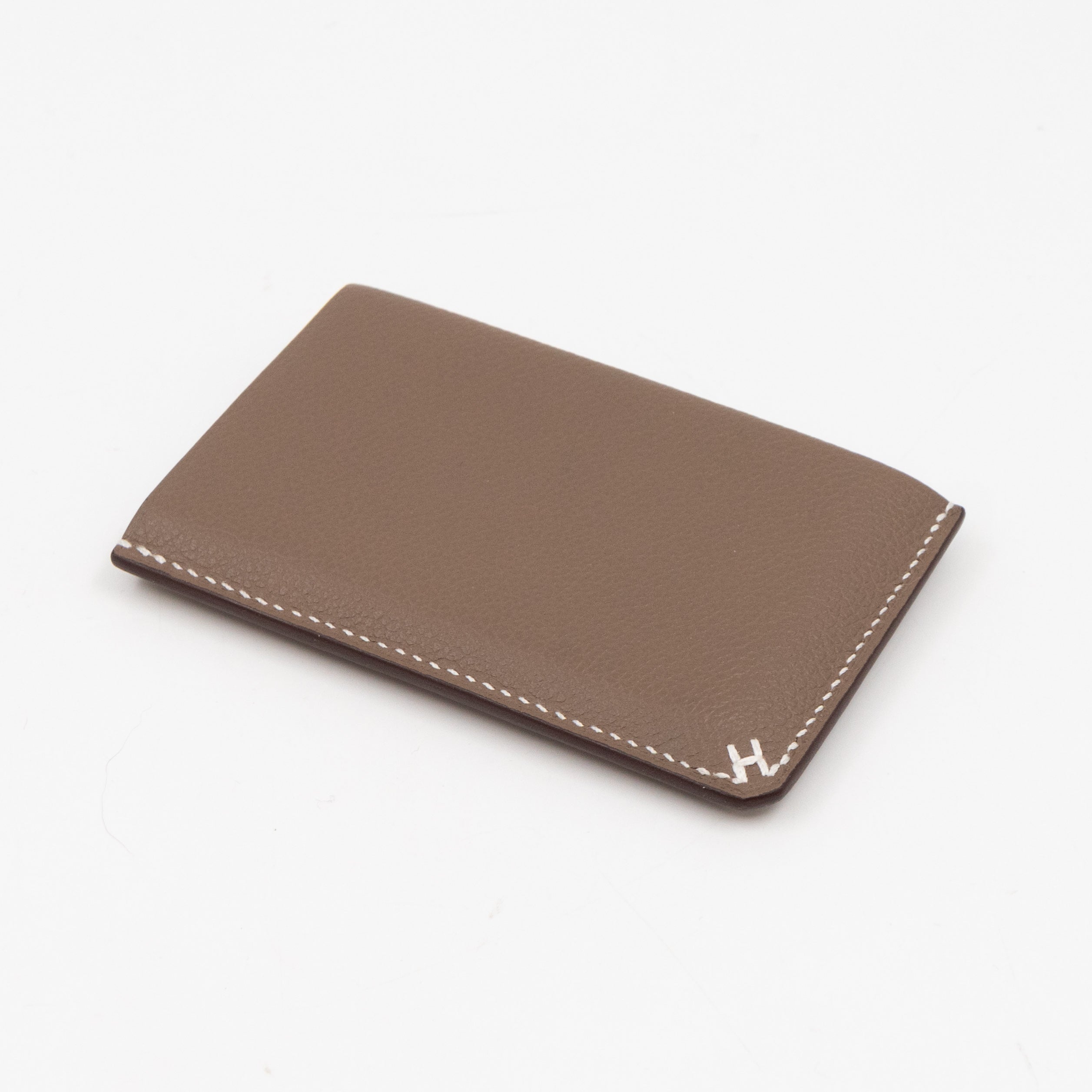 H Sellier Card Holder Etoupe