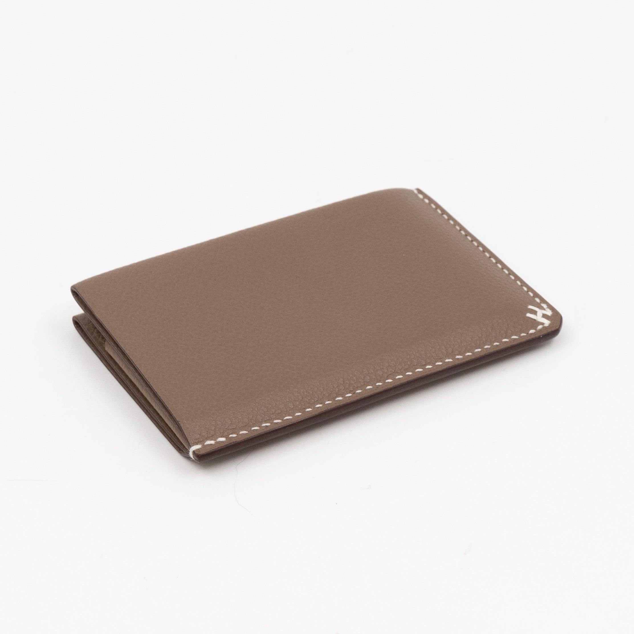 H Sellier Card Holder Etoupe