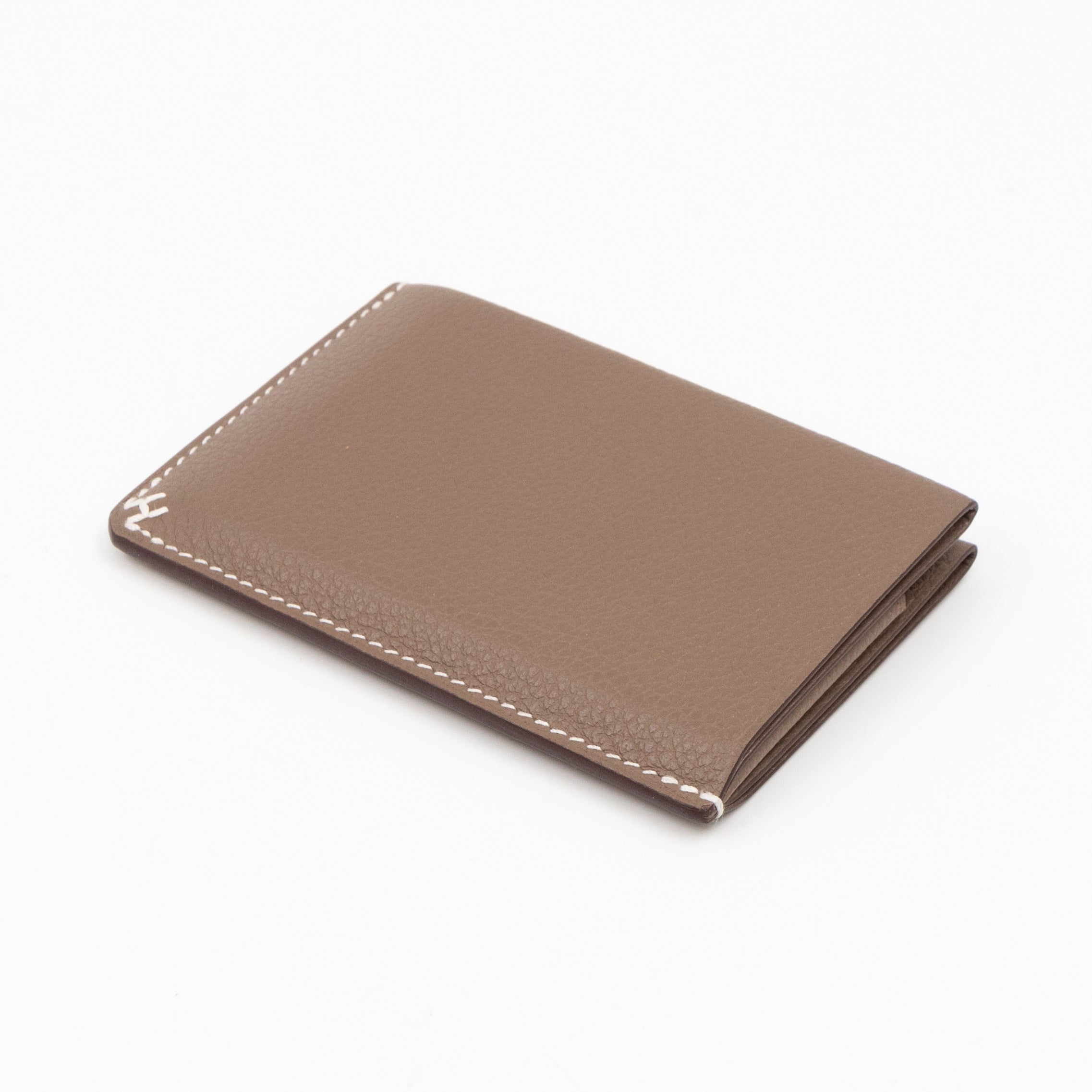 H Sellier Card Holder Etoupe