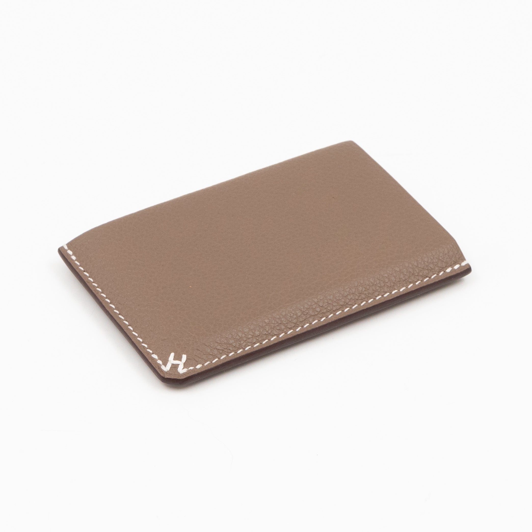 H Sellier Card Holder Etoupe
