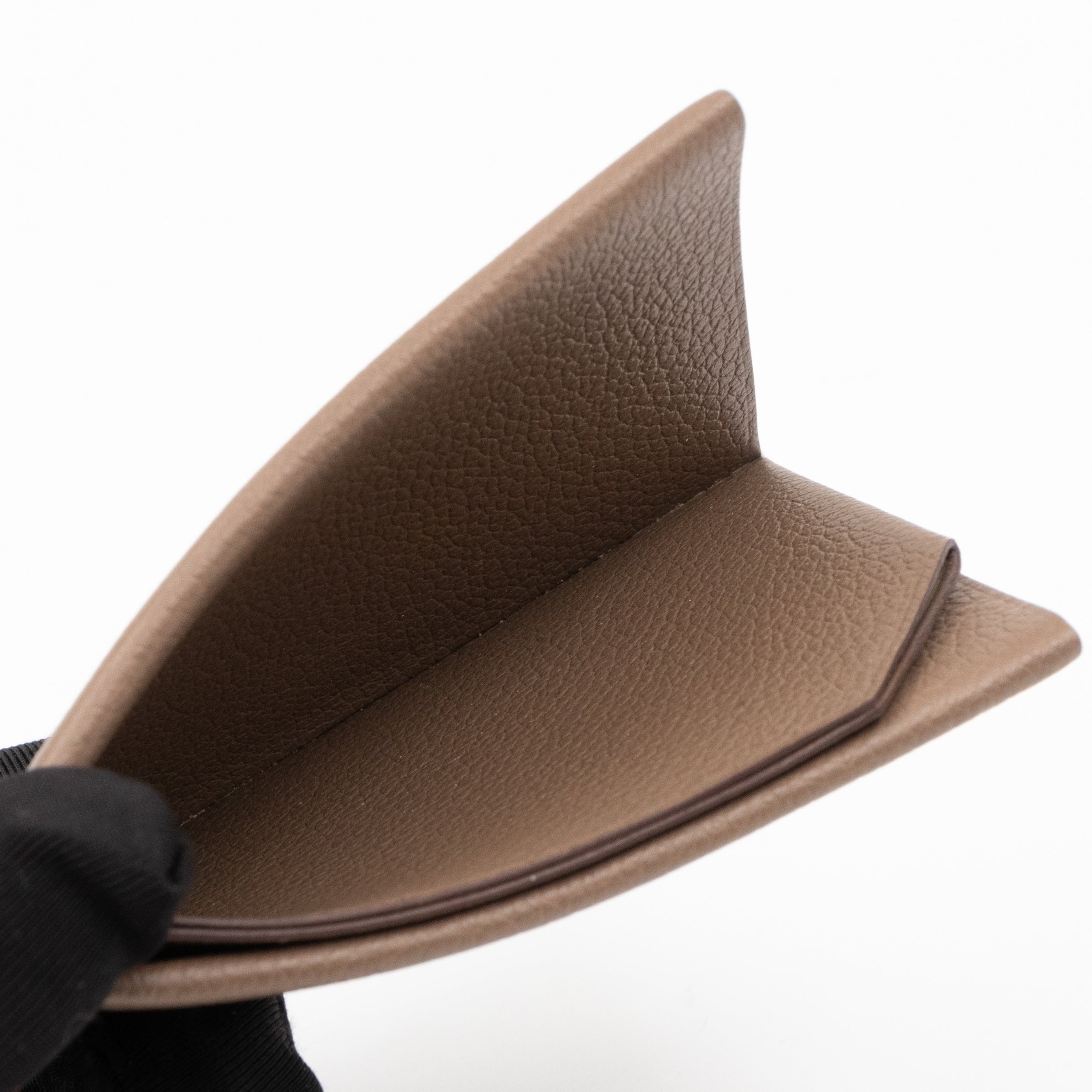 H Sellier Card Holder Etoupe
