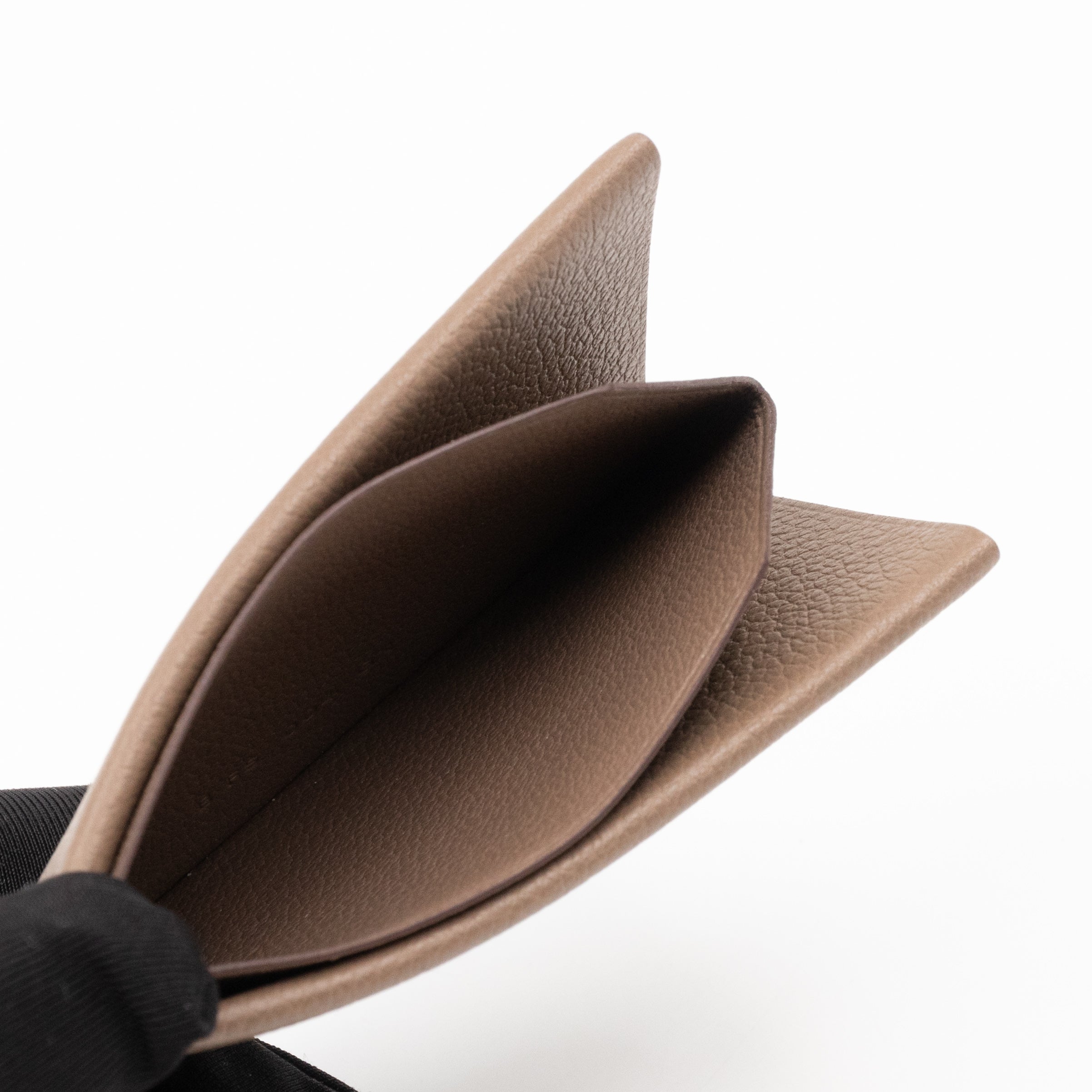 H Sellier Card Holder Etoupe