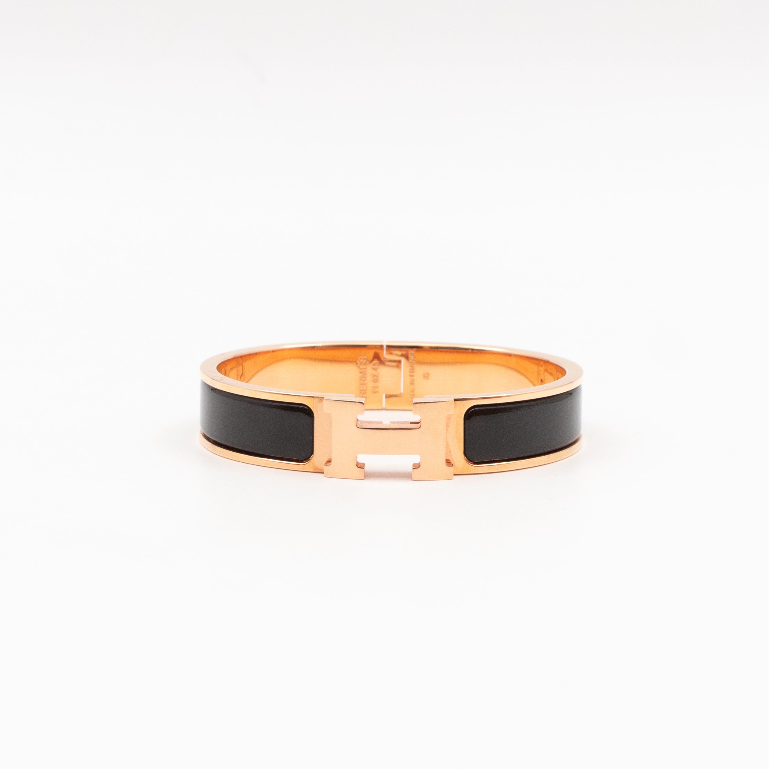 Clic H Bracelet PM Black Rose Gold