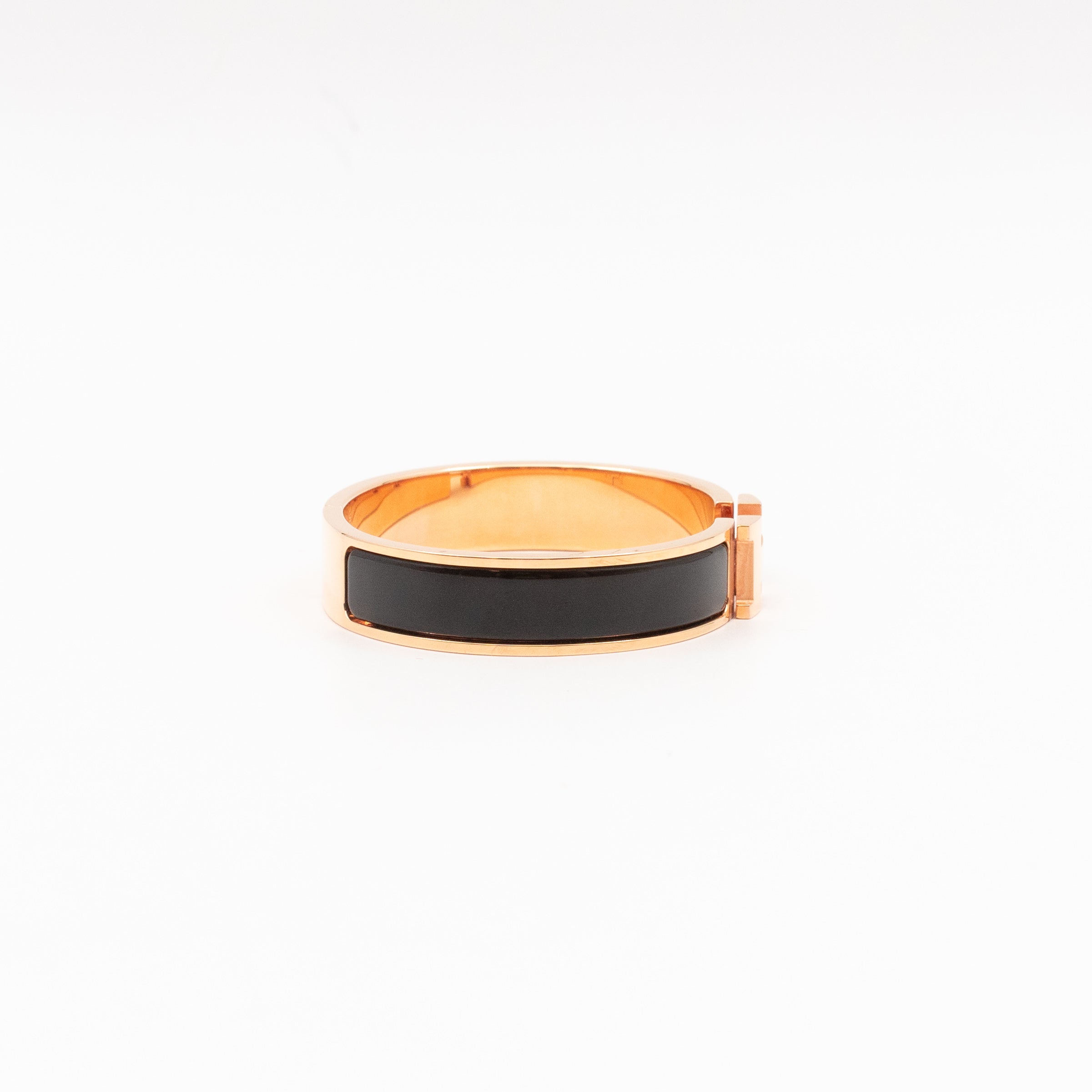 Clic H Bracelet PM Black Rose Gold