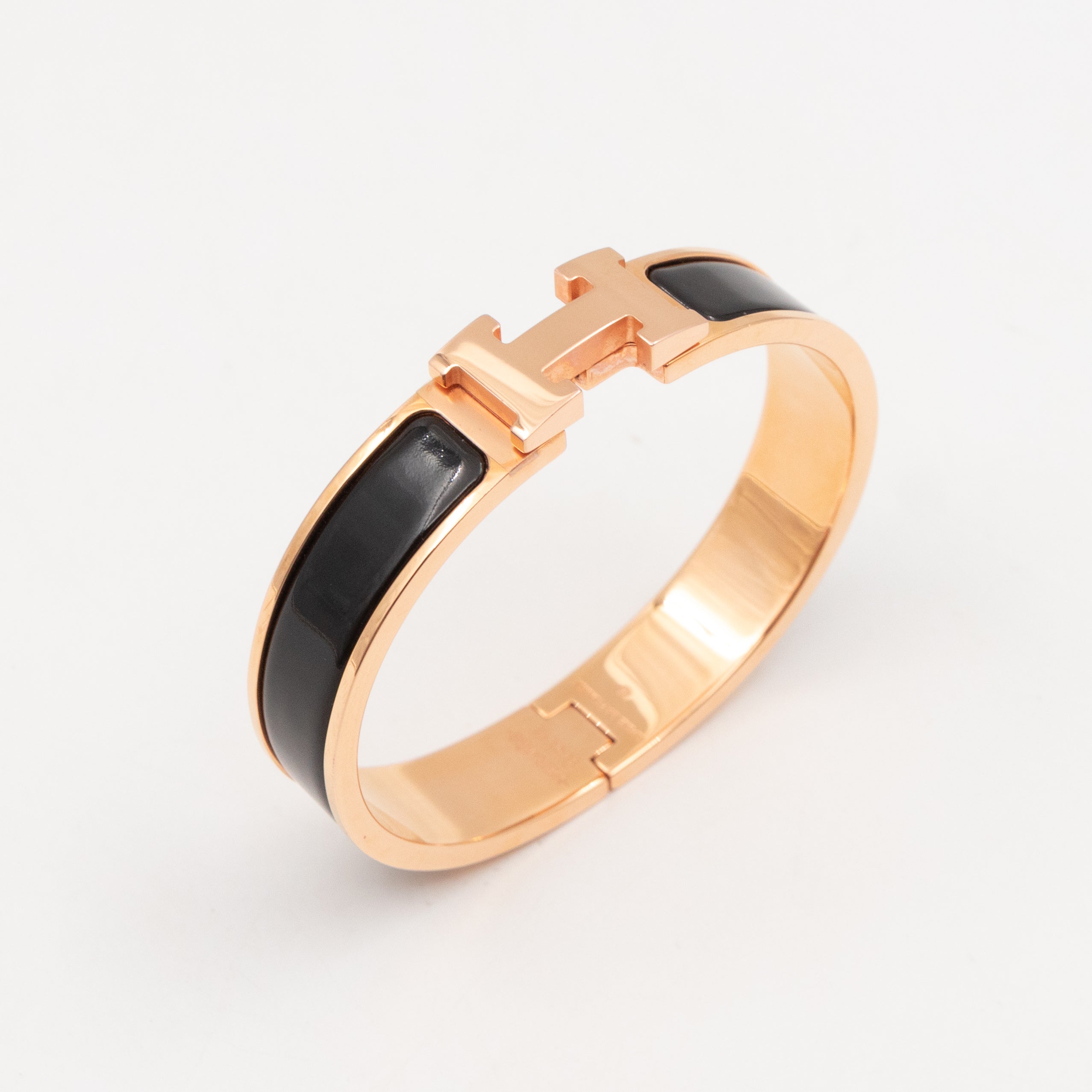 Clic H Bracelet PM Black Rose Gold