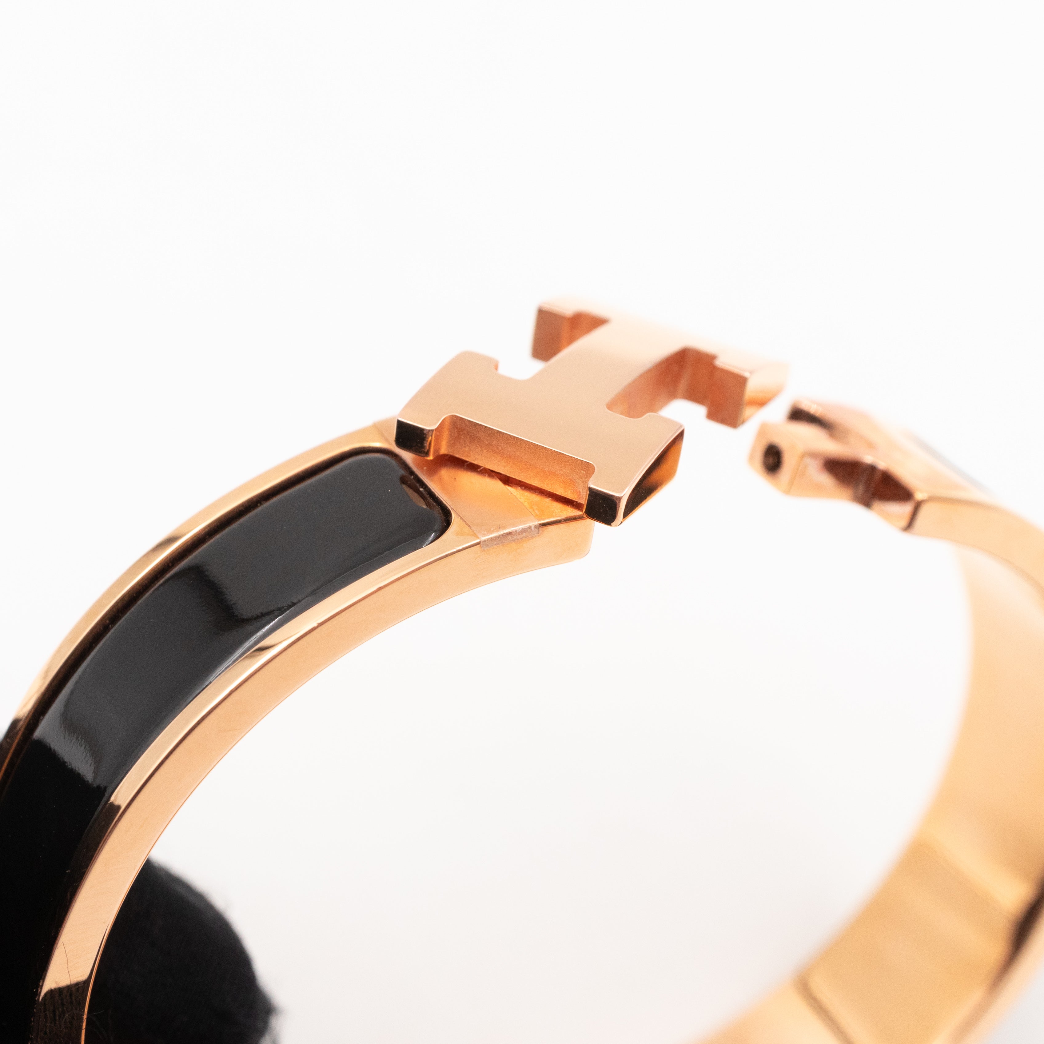 Clic H Bracelet PM Black Rose Gold