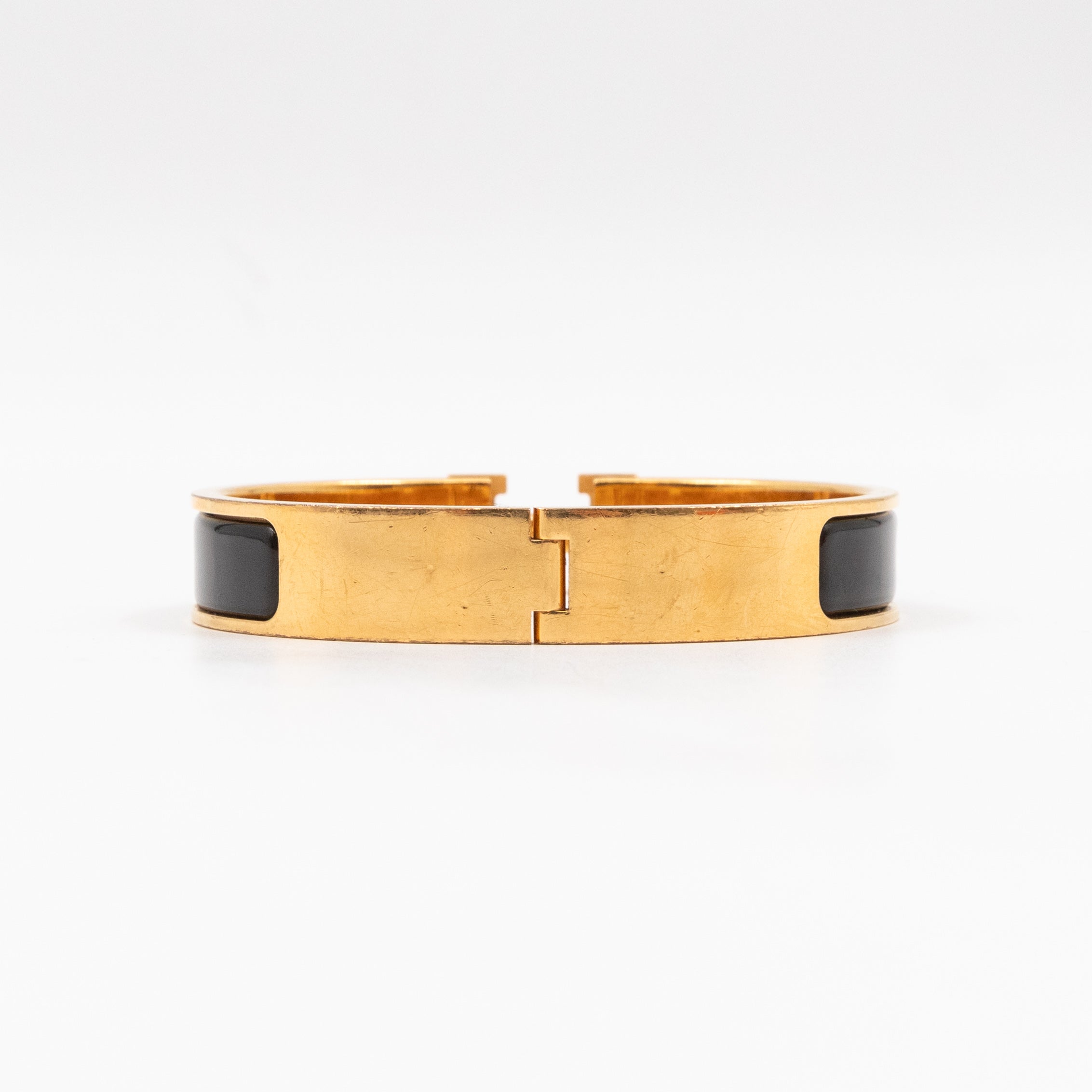 Clic H Bracelet GM Black Gold