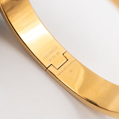 Clic H Bracelet GM Black Gold